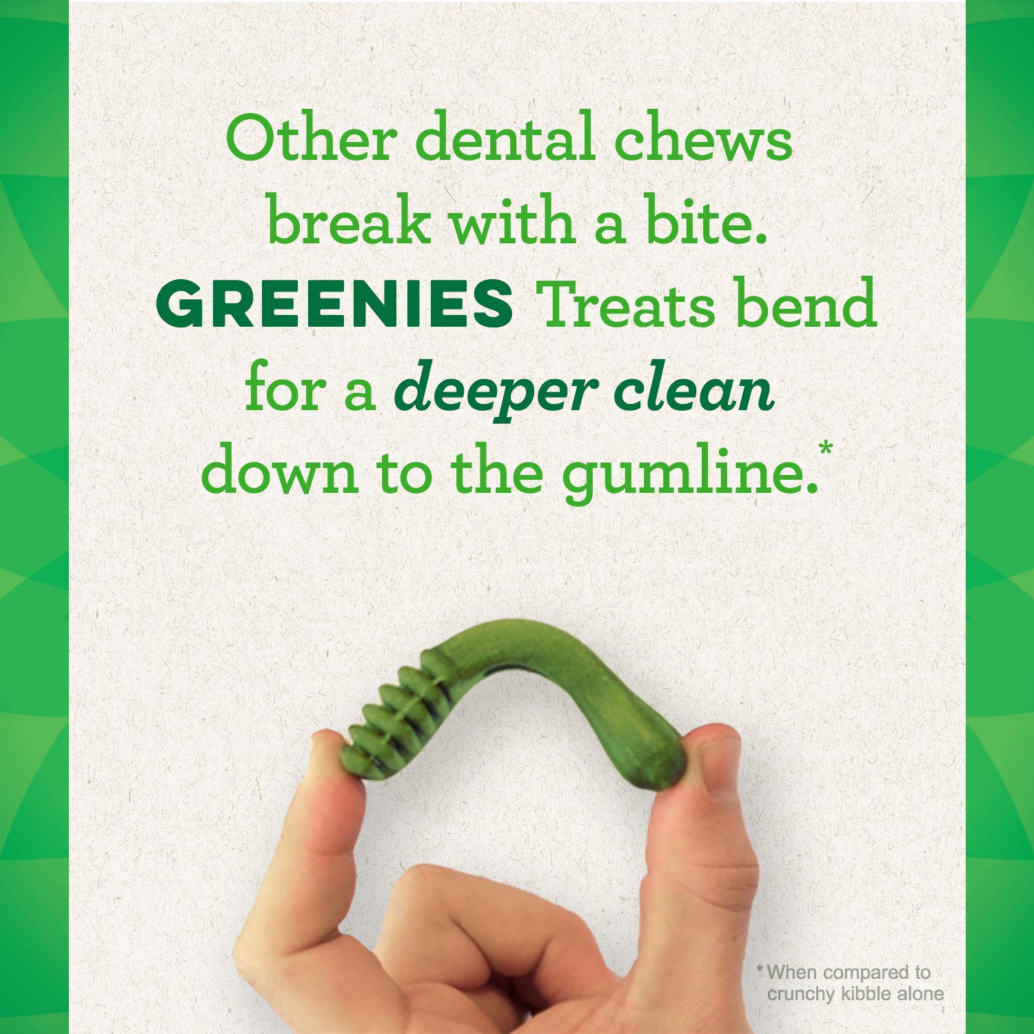 GREENIES Original Petite Natural Dog Dental Care Chews Oral Health Dog Treats, 18 oz. Pack (30 Treats)