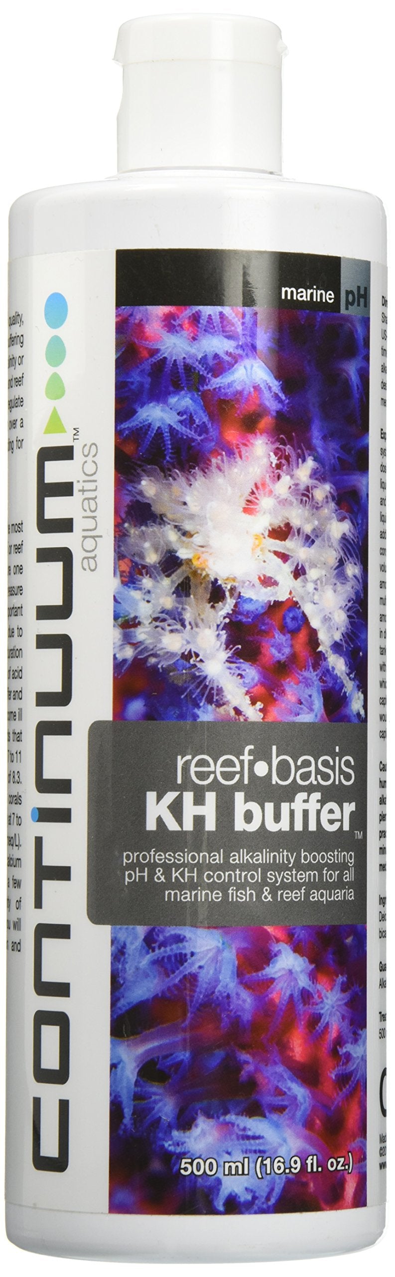 Continuum Aquatics Reef-Basis KH Buffer, professional alkalinity boosting pH & KH control system for all marine fish & reef aqua
