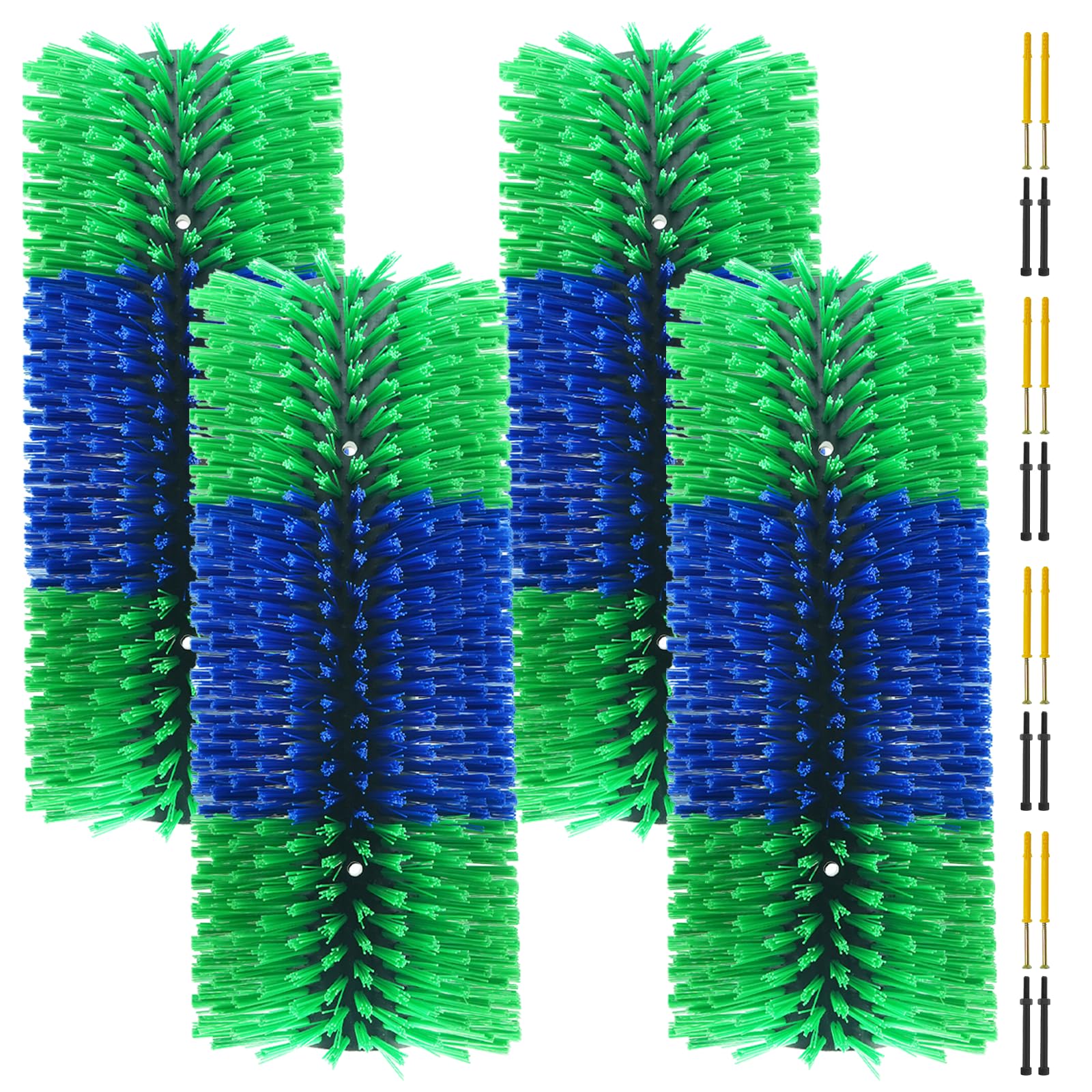 Livestock Scratching Brush Goat Scratcher Brush Full Massage Grooming Tool With 16 Screws For Cow,Cattle,Cow,Sheep, Horses,Pigs