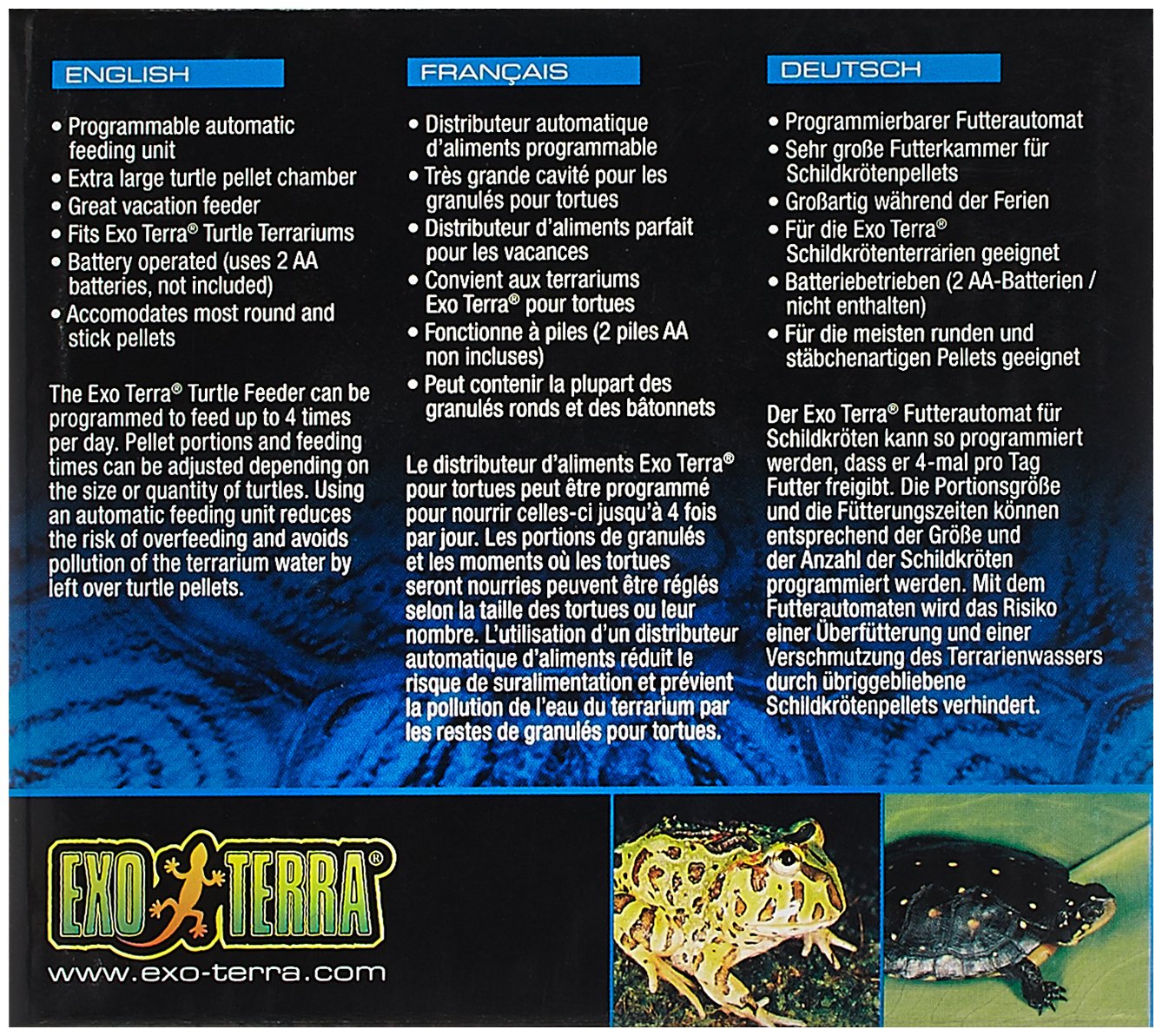 Exo Terra Turtle Automatic Feeder For Amphibians