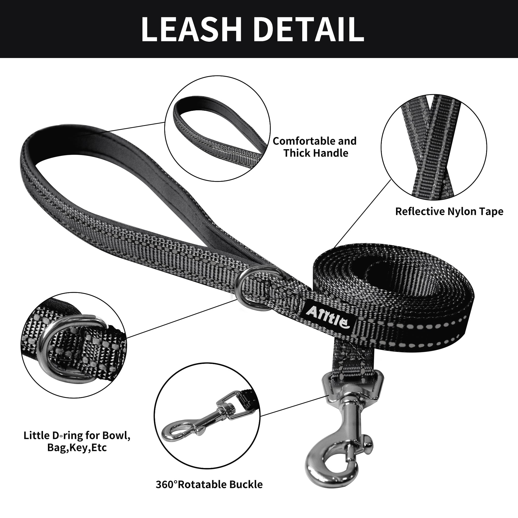 Aiitle Easy Walk Dog Harness And Leash Set - Pet Supply No Pull, Step In Adjustable Dog Harness With Padded Vest For Spring, Dog