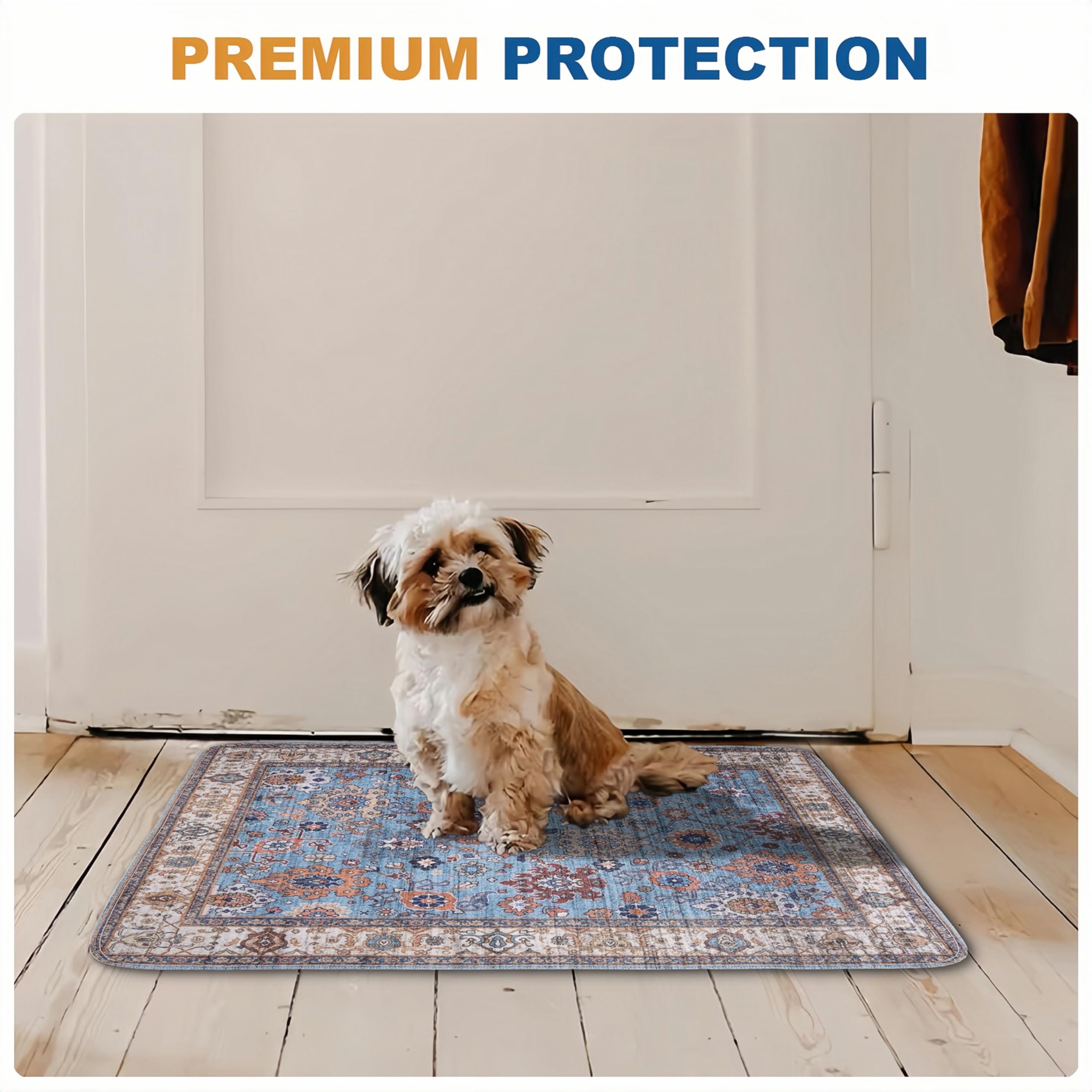 Bomda Non-Slip Washable Pee Pads For Dogs, 2 Pack 48''X60'' Super Absorbent And Leak-Proof Reusable Puppy Pads, Pet Training Pad