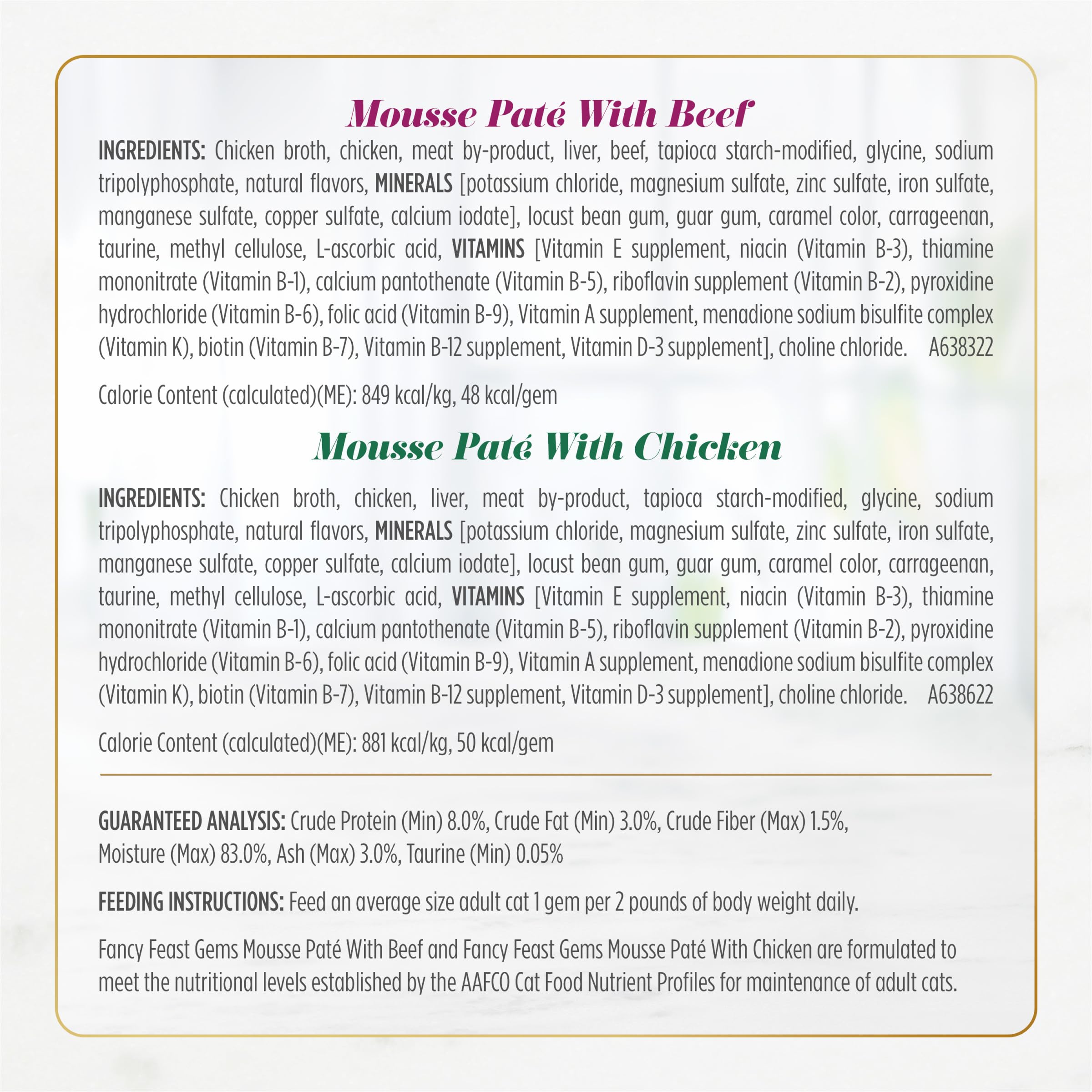 Fancy Feast Gems Pate Cat Food Mousse and a Halo of Savory Gravy Wet Cat Food Variety Pack - (Pack of 12) 4 oz. Boxes