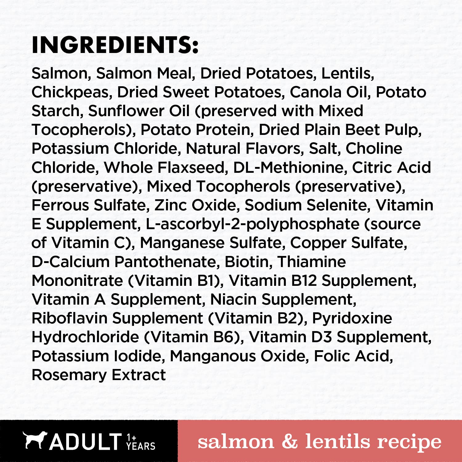 Nutro Limited Ingredient Diet Dry Dog Food, Salmon & Lentils Recipe, 4 lbs.