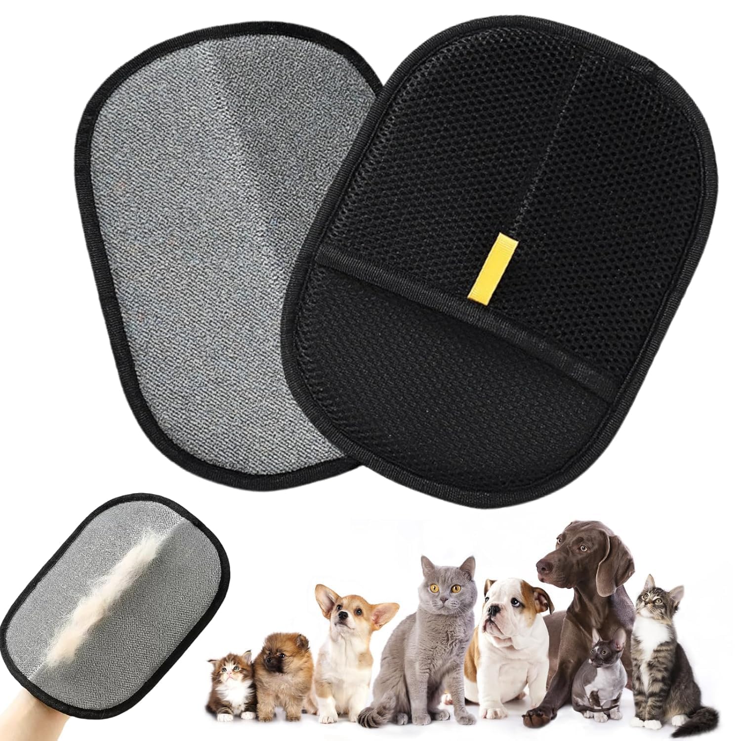 Larynx Pet Hair Removal Gloves, Pet Hair Catcher Pet Hair Removal Mitt, Pet Grooming Tool For Cats And Dogs  1 Pcs