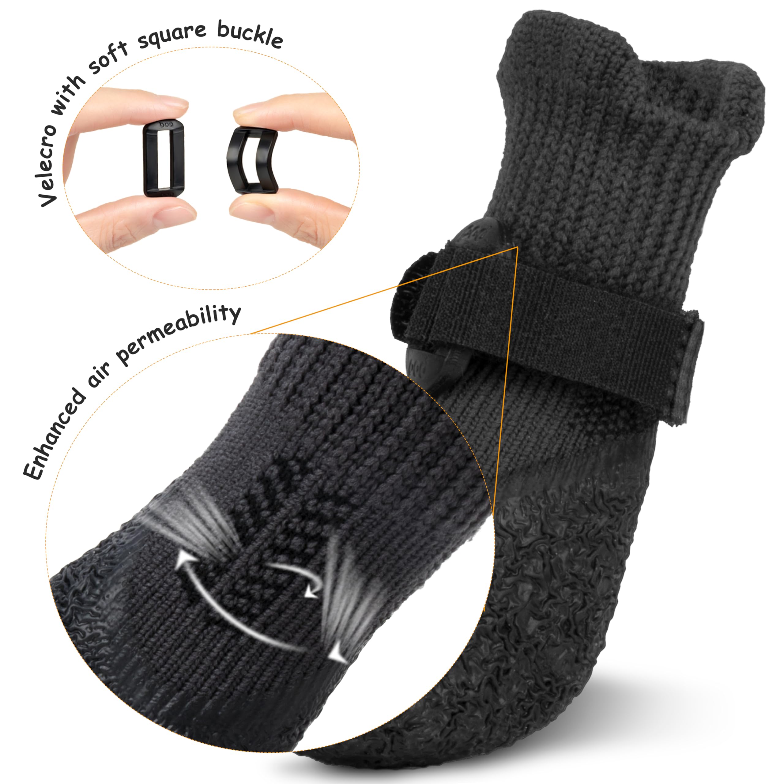 Scheppend Dog Socks To Prevent Licking Paws,Anti-Slip Socks For Senior Dogs Indoor Hardwood Floors,Summer Dog Paw Protectors For