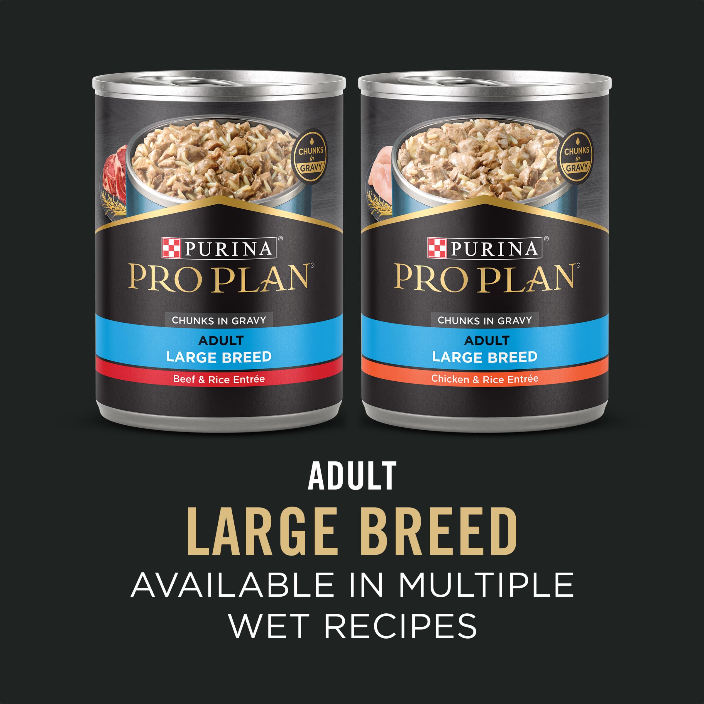 Purina Pro Plan Large Breed Dry High Protein Dog Food with Probiotics for Dogs, Beef and Rice Formula - 18 lb. Bag