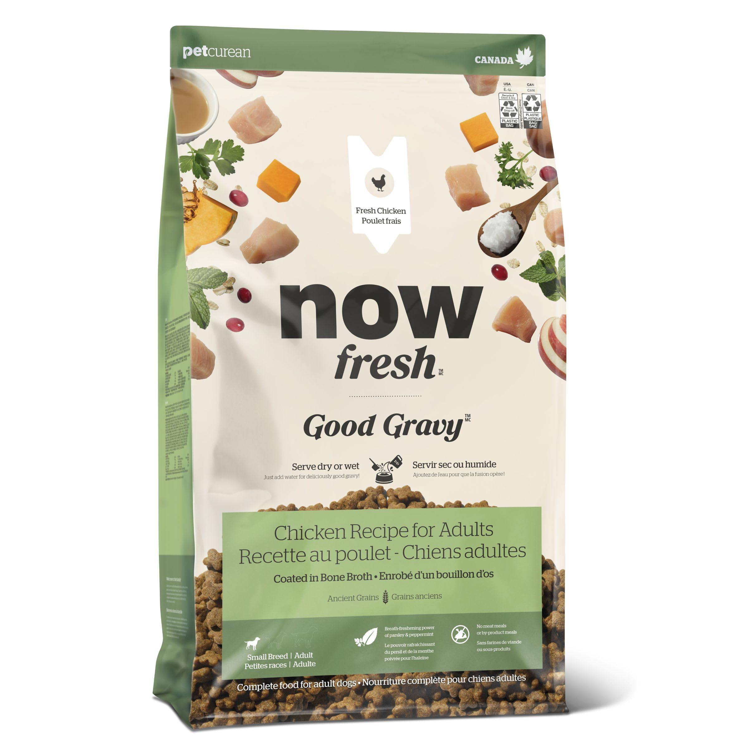 Now Fresh Good Gravy Small Breed Adult Dry Dog Food, Chicken, 3.5 lb