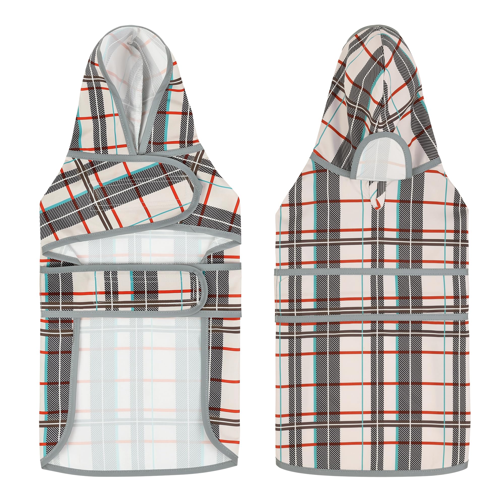 Large Dogs Raincoat With Hood And Leash Hole, Waterproof Dog Rain Jacket For Large Dogs, Reflective Dog Rain Poncho