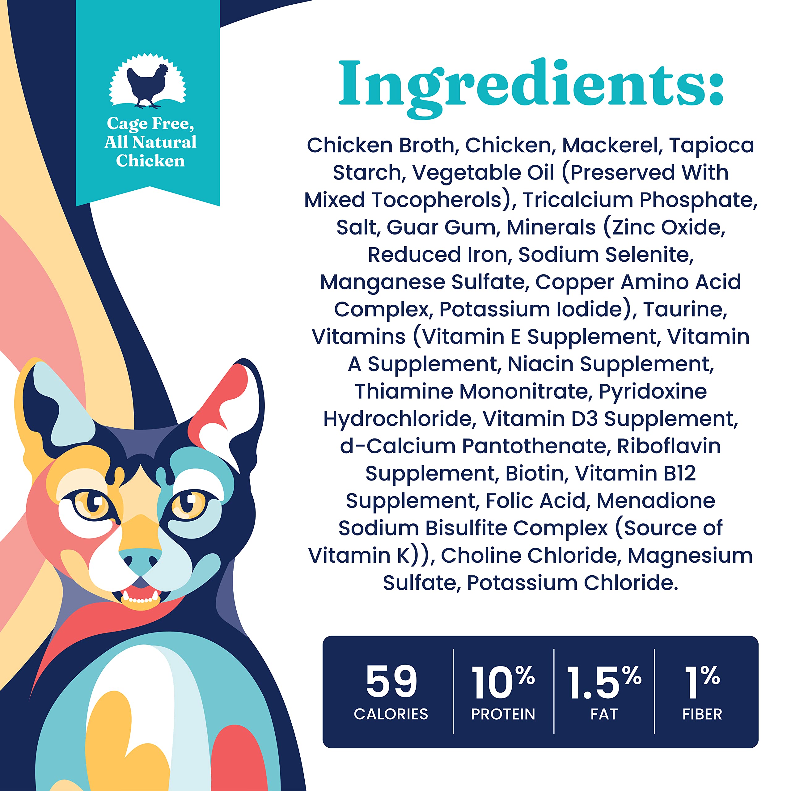 Solid Gold Natures Harmony Wet Cat Food - Chicken & Mackerel Shreds - Canned Cat Food, 24 Pack