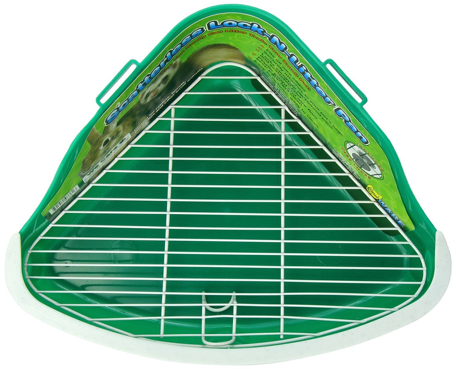 Ware Manufacturing Plastic Scatterless Lock-N-Litter Bigger Pet Pan, Jumbo - Colors May Vary