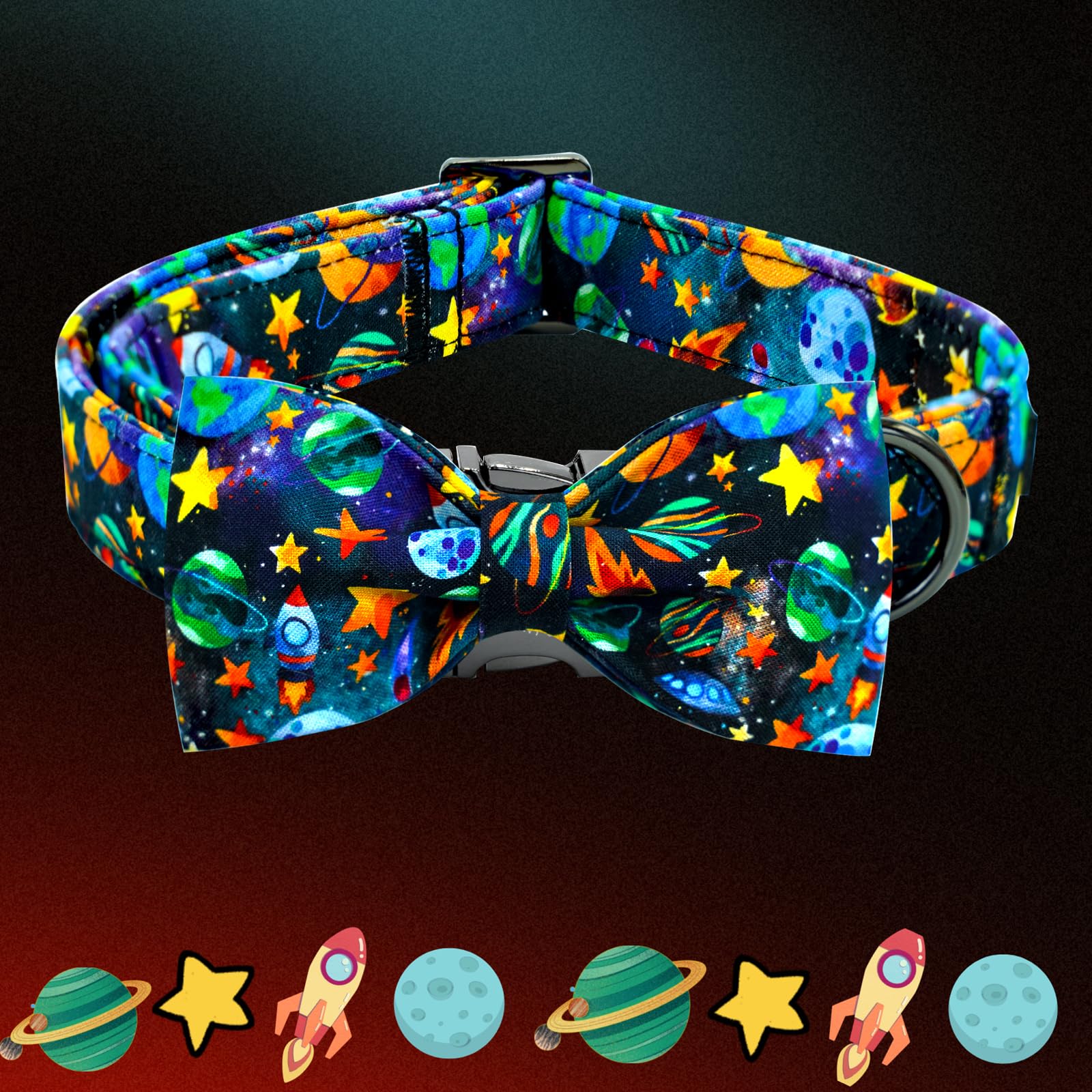 Elegant Little Tail Dog Collar, Boy Pet Collrs Blue Durable Soft Bowtie Dog Collar Adjustable Dog Collars For Small Medium Large