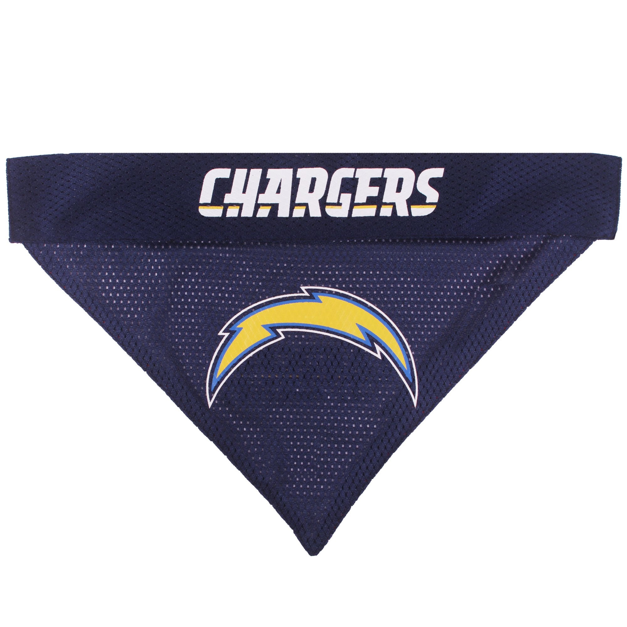 Pets First Nfl Dog Bandana - Los Angeles Chargers Reversible Pet Bandana. 2 Sided Sports Bandana With A Premium Embroidery Team Logo, Large/X-Large. - 2 Sizes & 32 Nfl Teams Available
