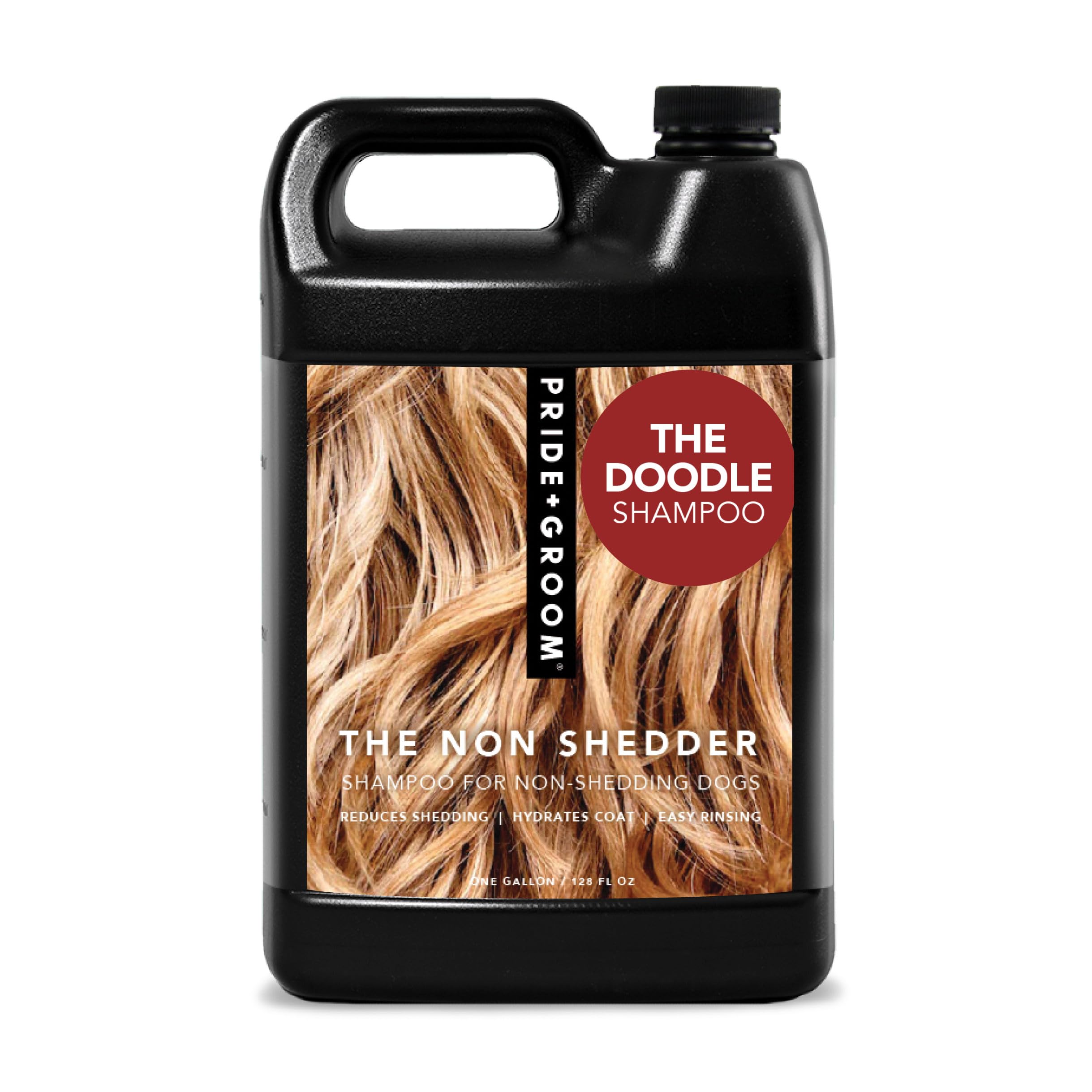 Pride and Groom The Non Shedder | Dog Grooming Shampoo For Doodles and Dogs that Do Not Shed | Tearless All Natural Body Wash wi