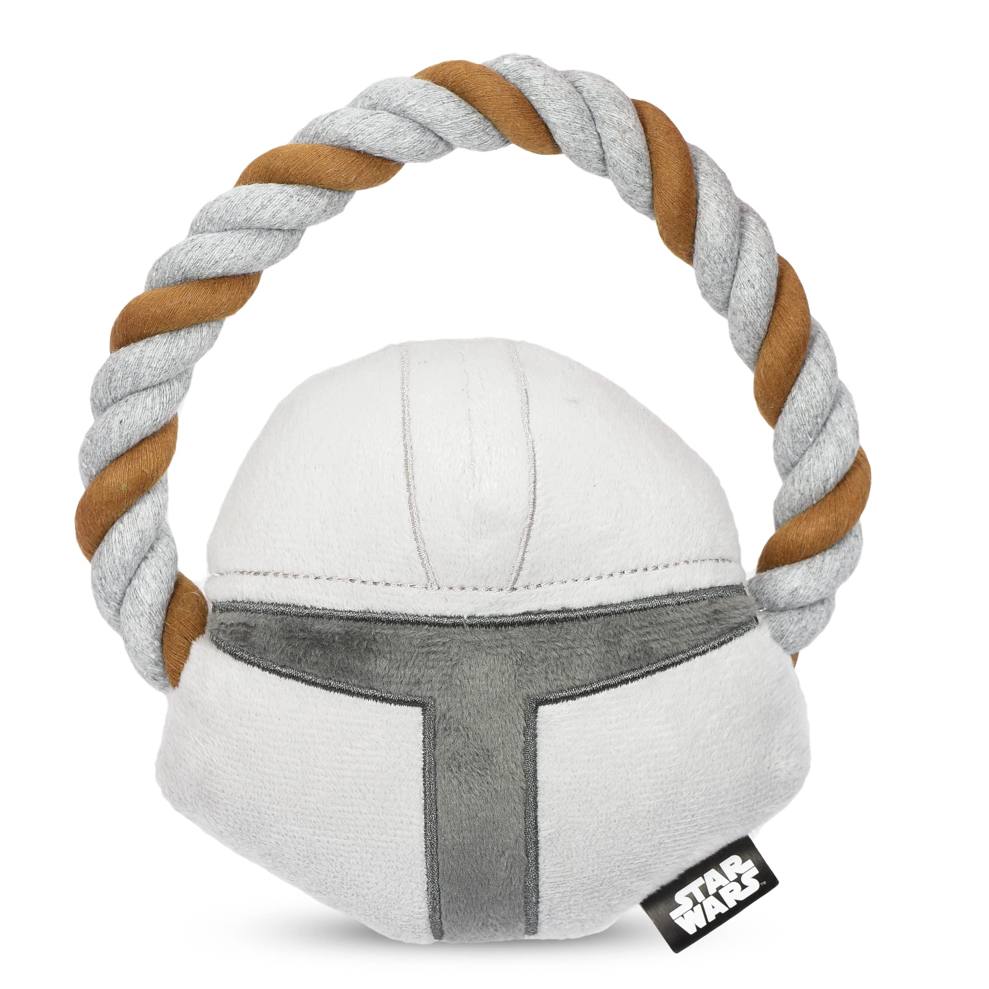 Star Wars For Pets The Mandalorian Rope Ring With Plush Head Dog Toy | The Mandalorian Chew Toy | Dog Toys, Dog Tug Toys, Tug Of