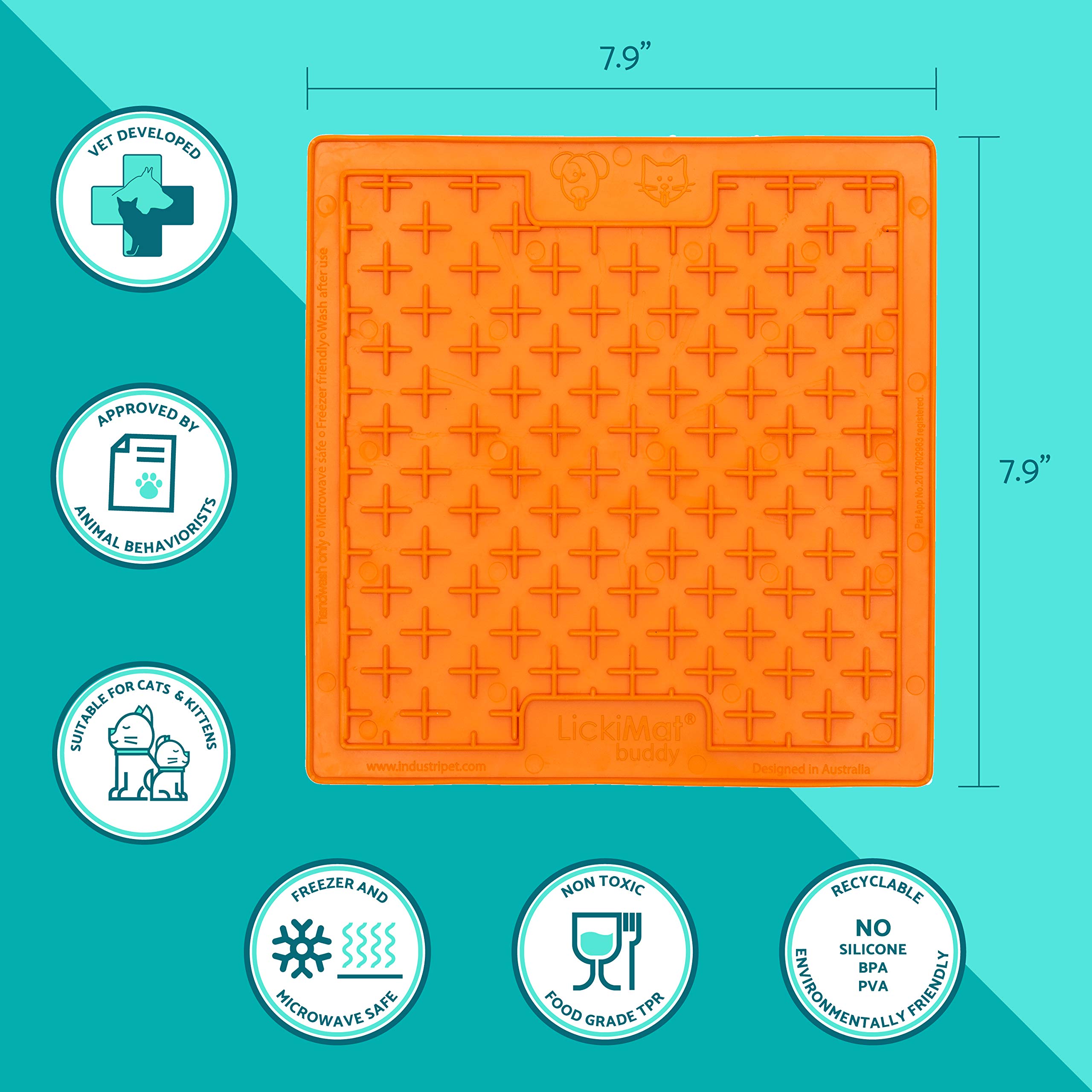 Lickimat Buddy Cat Turquoise