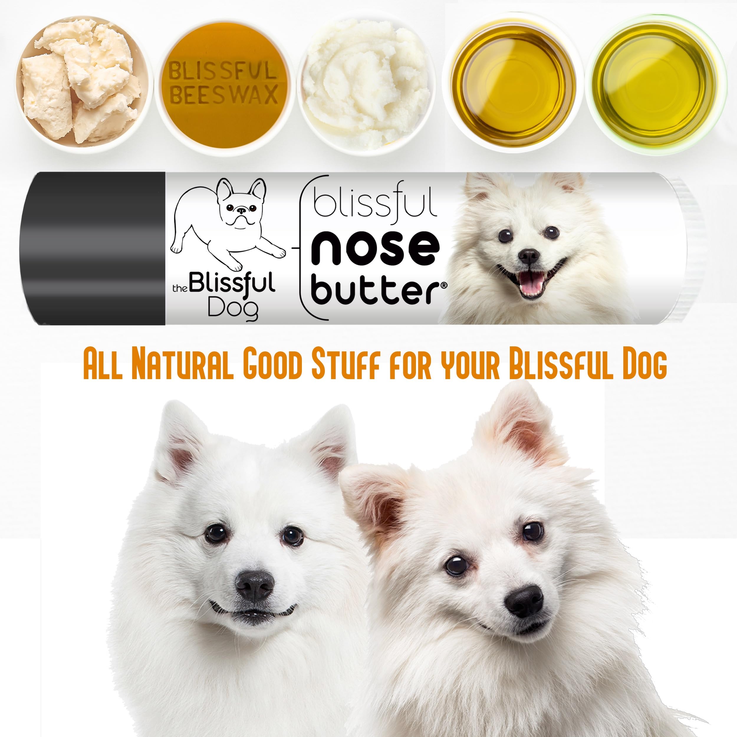 The Blissful Dog American Eskimo Unscented Nose Butter - Dog Nose Butter, 0.15 Ounce