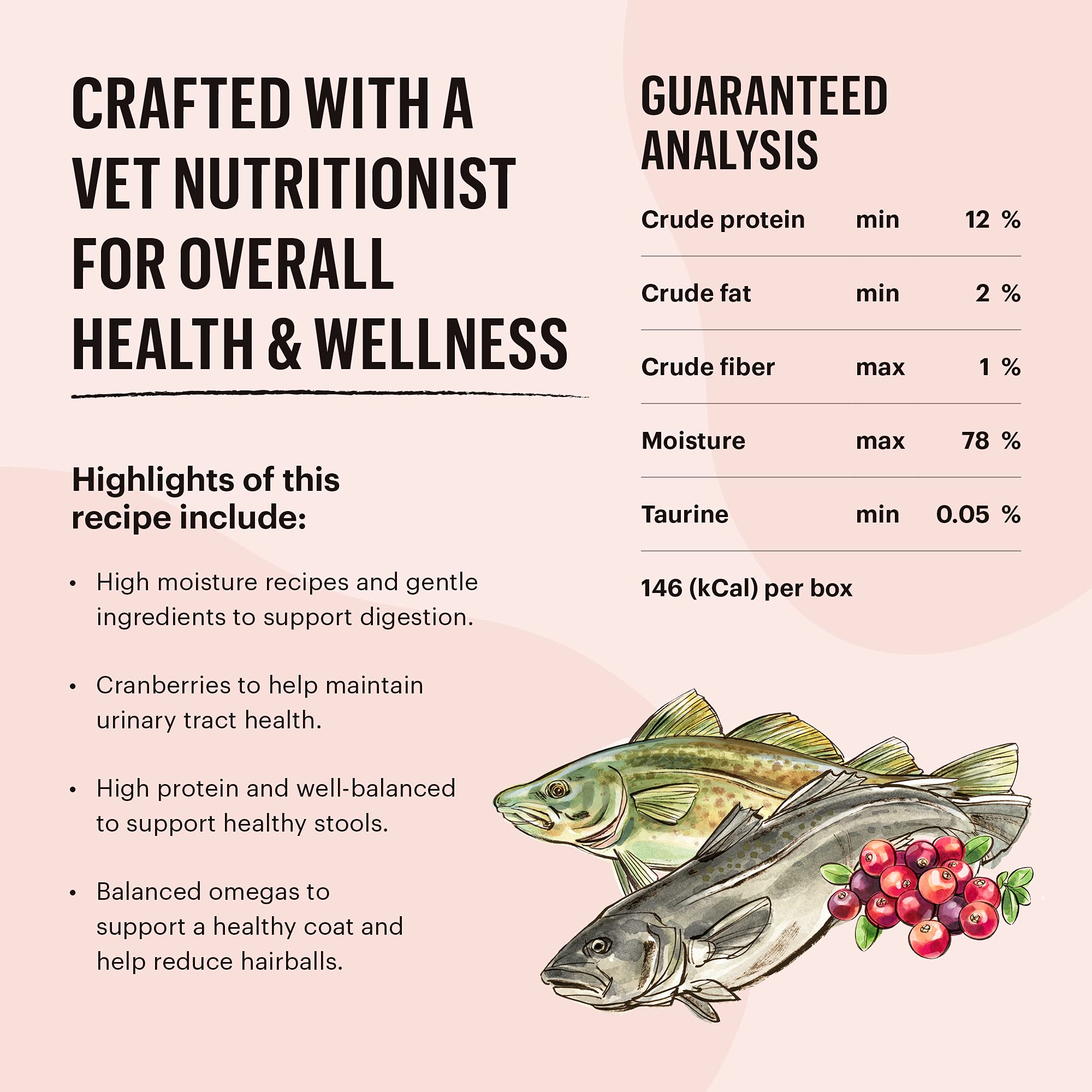 The Honest Kitchen Ct   Grain Free Salmon & Cod Pt   Wet Cat Food, 5.5 oz (Pack of 12)