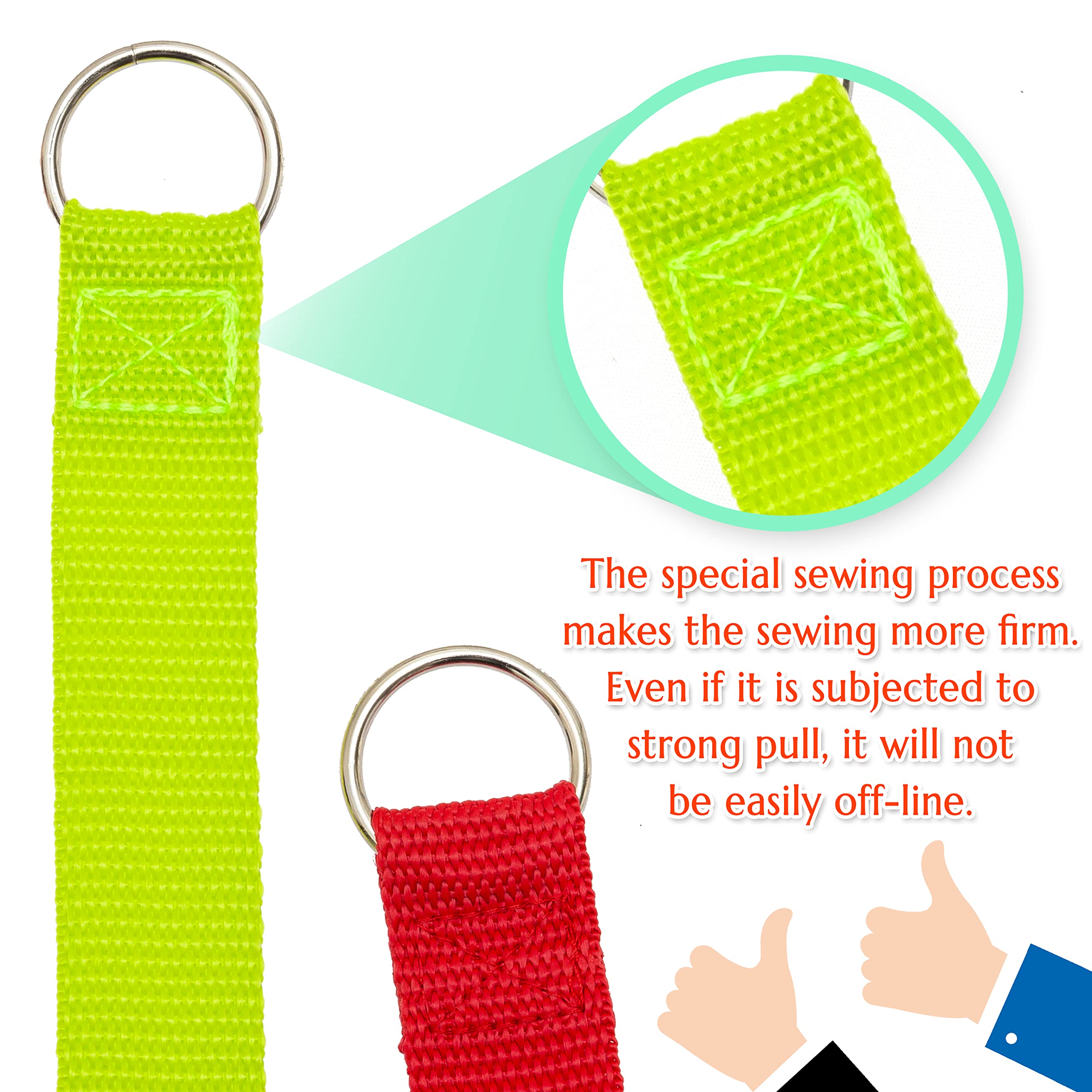 Covgopi Slip Lead Dog Leash, 6 Pcs Short Pet Leashes Slip Leads For Dogs Cats Grooming Shelter Rescues Walking Training,Etc., 6 Ft Strong Pulling Durable Dog Leash With O-Ring