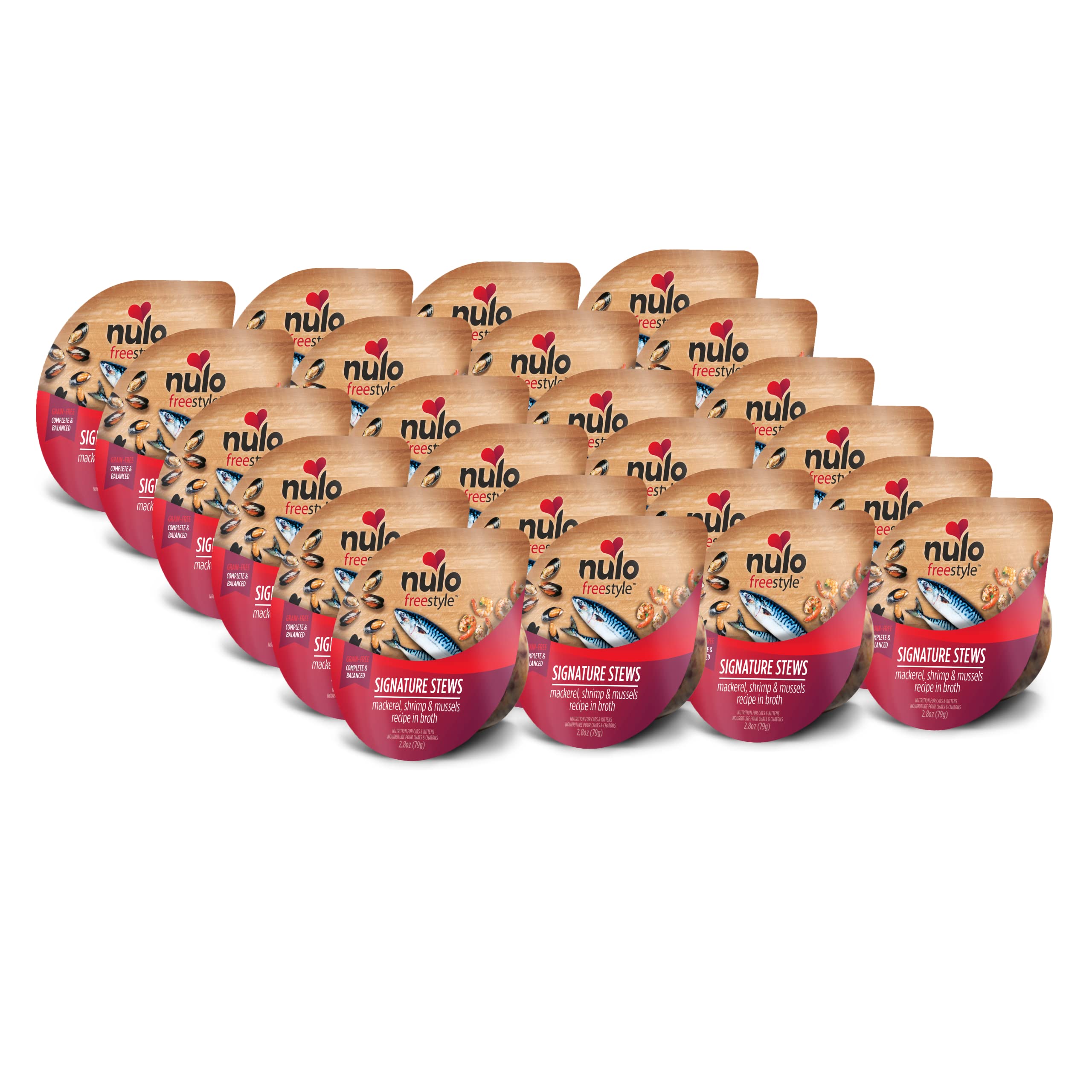 Nulo Freestyle Cat & Kitten Wet Food Signature Stew - Premium All Natural Grain-Free Food Topper With No Added Minerals or Prese
