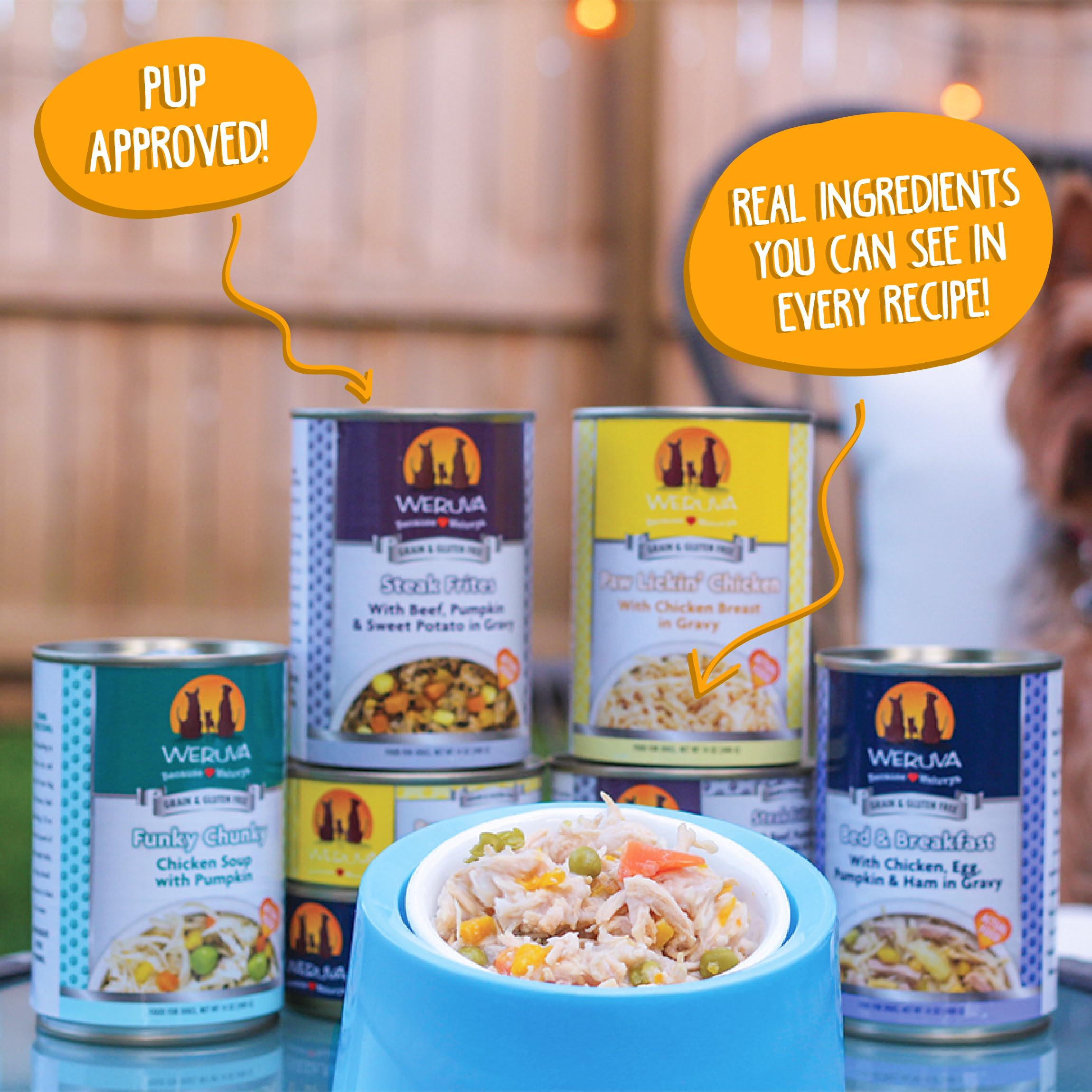 Weruva Classic Dog Food, Variety Pack, Barons Batch, Wet Dog Food, 14oz Cans (Pack of 12), Multi