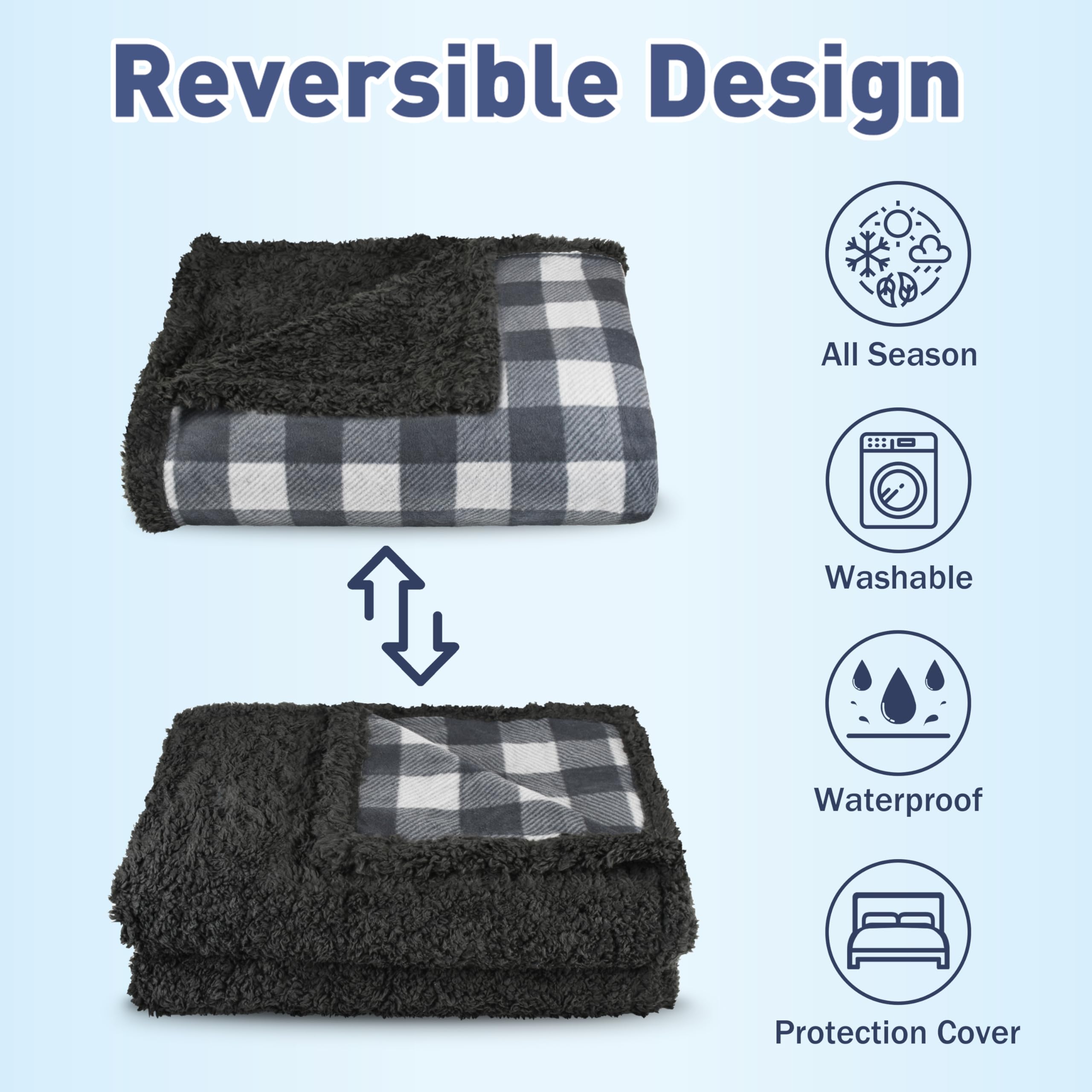 Kritter Planet Waterproof Bed Blanket For Dogs, Intimacy Love Couples Bed Cover Leakproof, Reversible Protector Furniture Couch