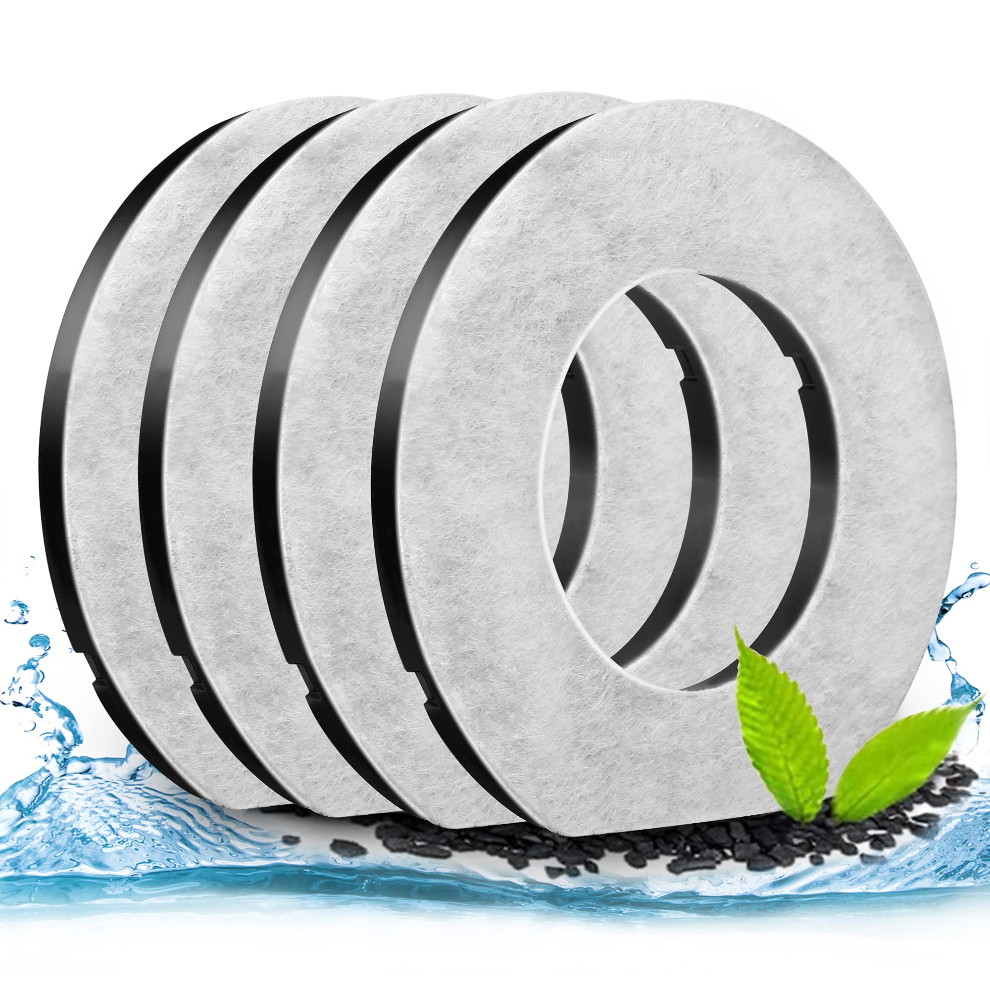 Upsky 4Pcs Replacement Filters For 70Oz No Spill Dog Water Bowl