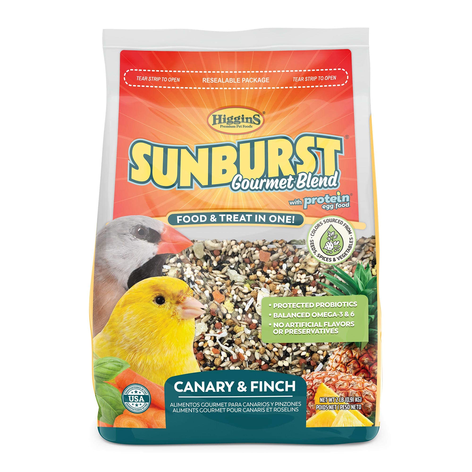 Higgins Sunburst Canary Finch 2Lb