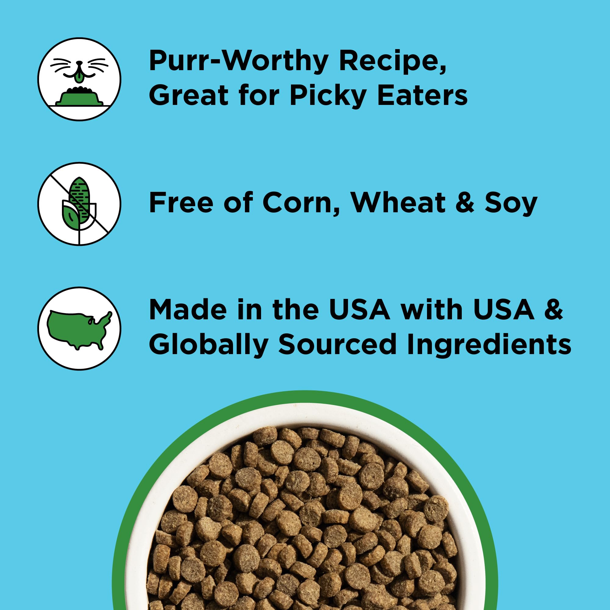 BIXBI Liberty Dry Cat Food - Digestive Health Chicken Recipe, 3lb, Model: BIX.CAT.KBL.LIB.CX.DG.3LB
