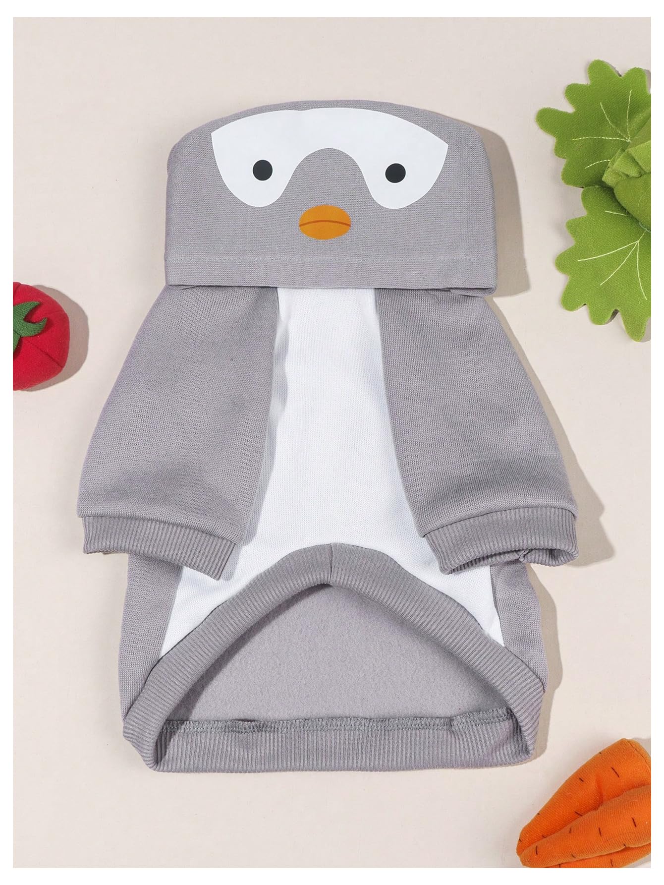 QWINEE Dog Hoodies Chicken Design Cat Dog Clothes Warm Winter Puppy Clothes Chihuahua Outfit Pet Hoodie for Small Medium Dogs Ca