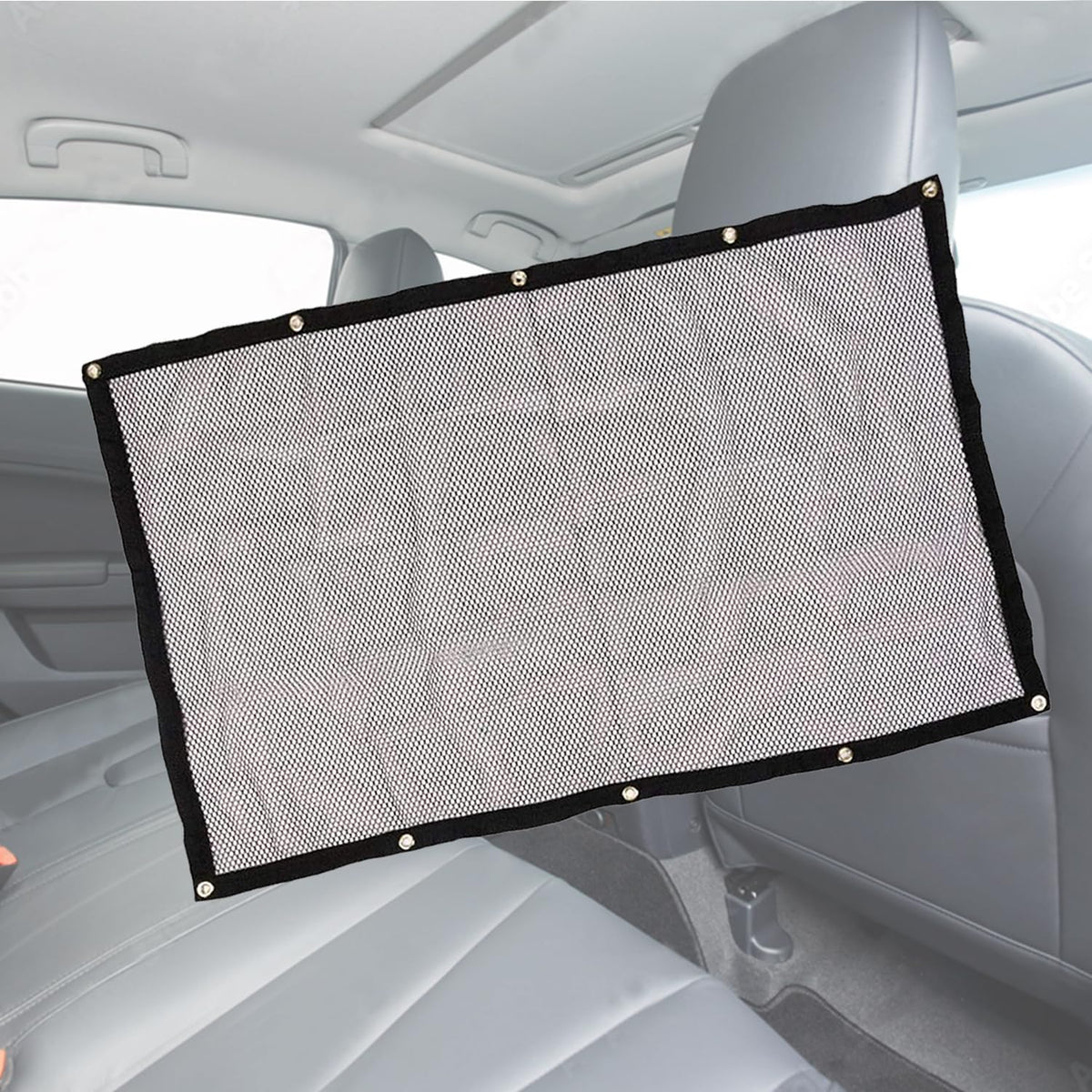 Zone Tech Back Seat Car Pet Mesh Net Cage Barrier (Medium)