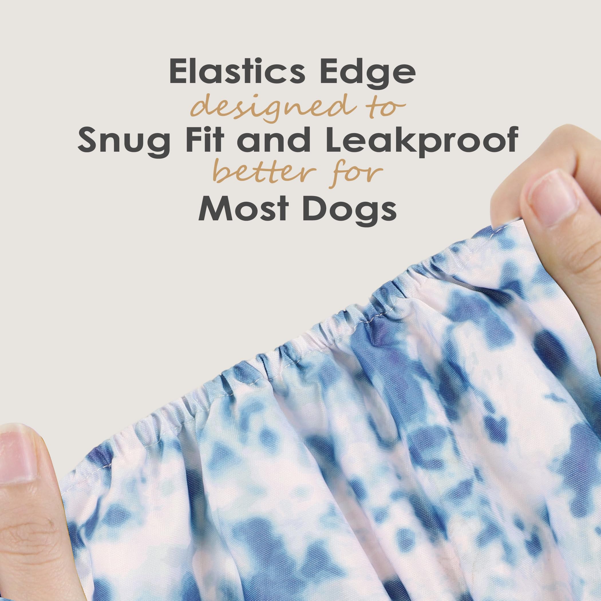 Wegreeco Washable Male Dog Belly Band (Stylish Pattern)- Pack Of 3 - Washable Male Dog Belly Wrap, Dog Diapers Male (Tie-Dye, Ink, Small)