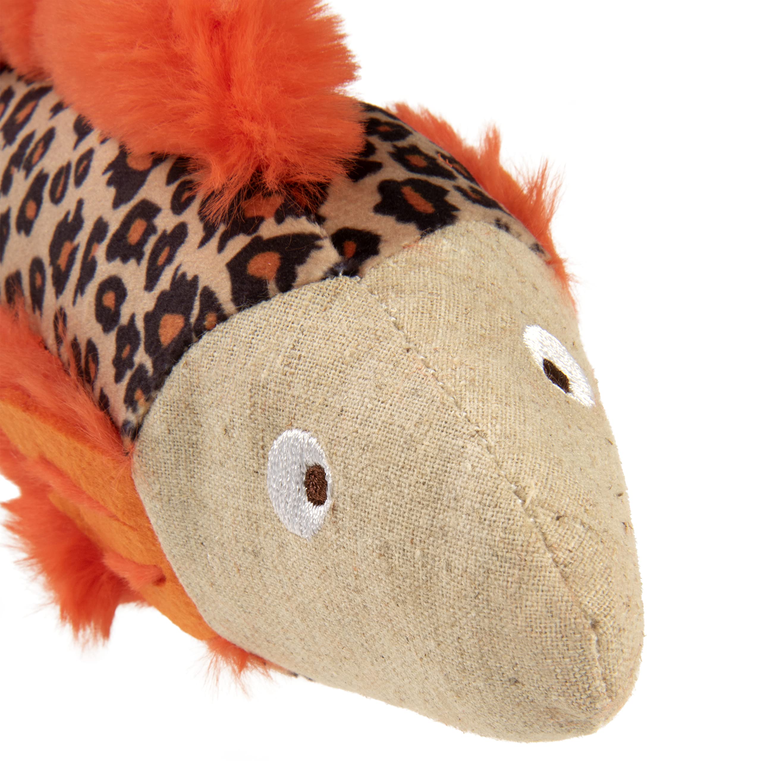 Smartykat Instincts Happynip Fin Frenzy Fish Kicker Crinkle Plush Cat Toy, Contains Catnip & Silvervine - Orange/Beige, One Size