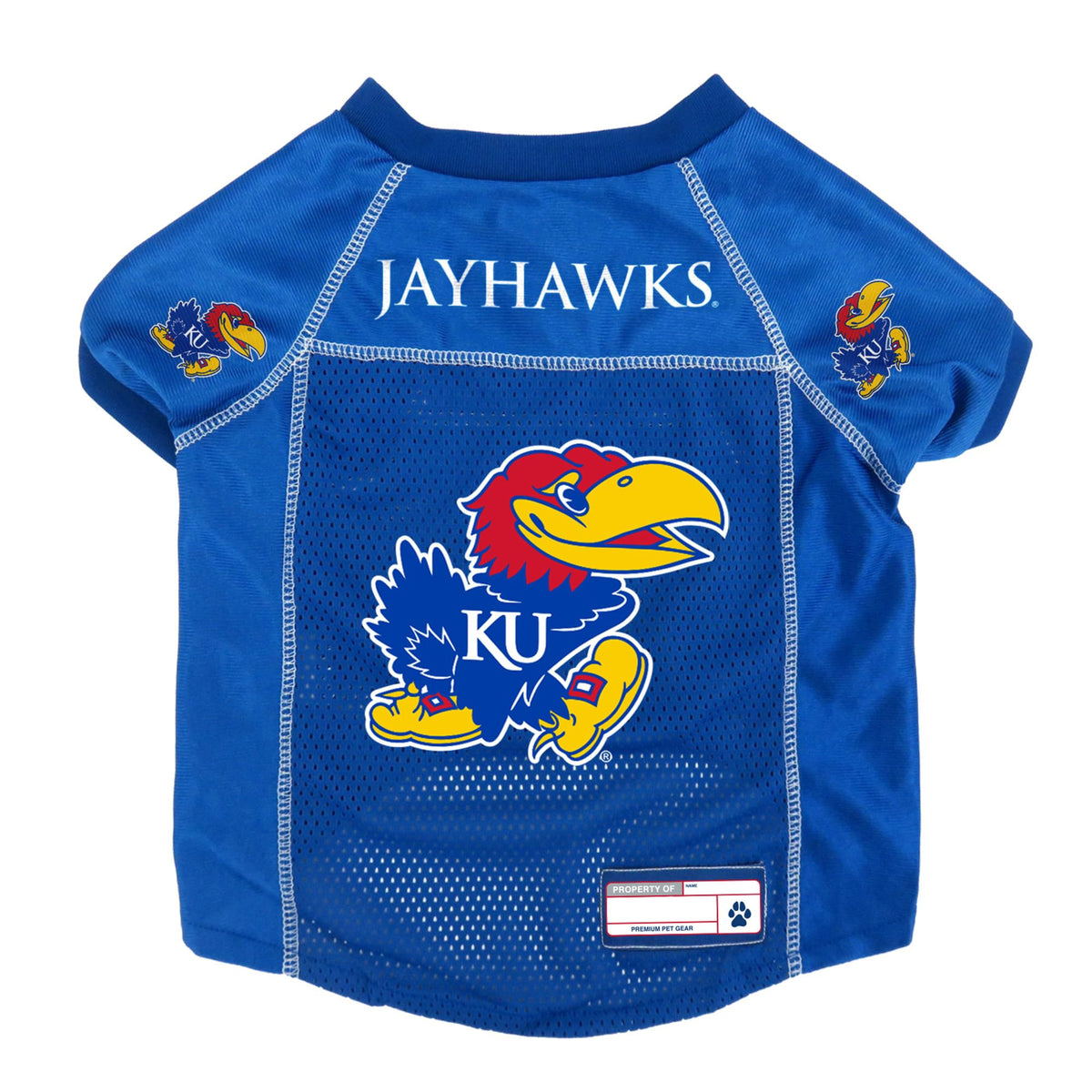 Littlearth Unisex-Adult Ncaa Kansas Jayhawks Basic Pet Jersey, Team Color, Large