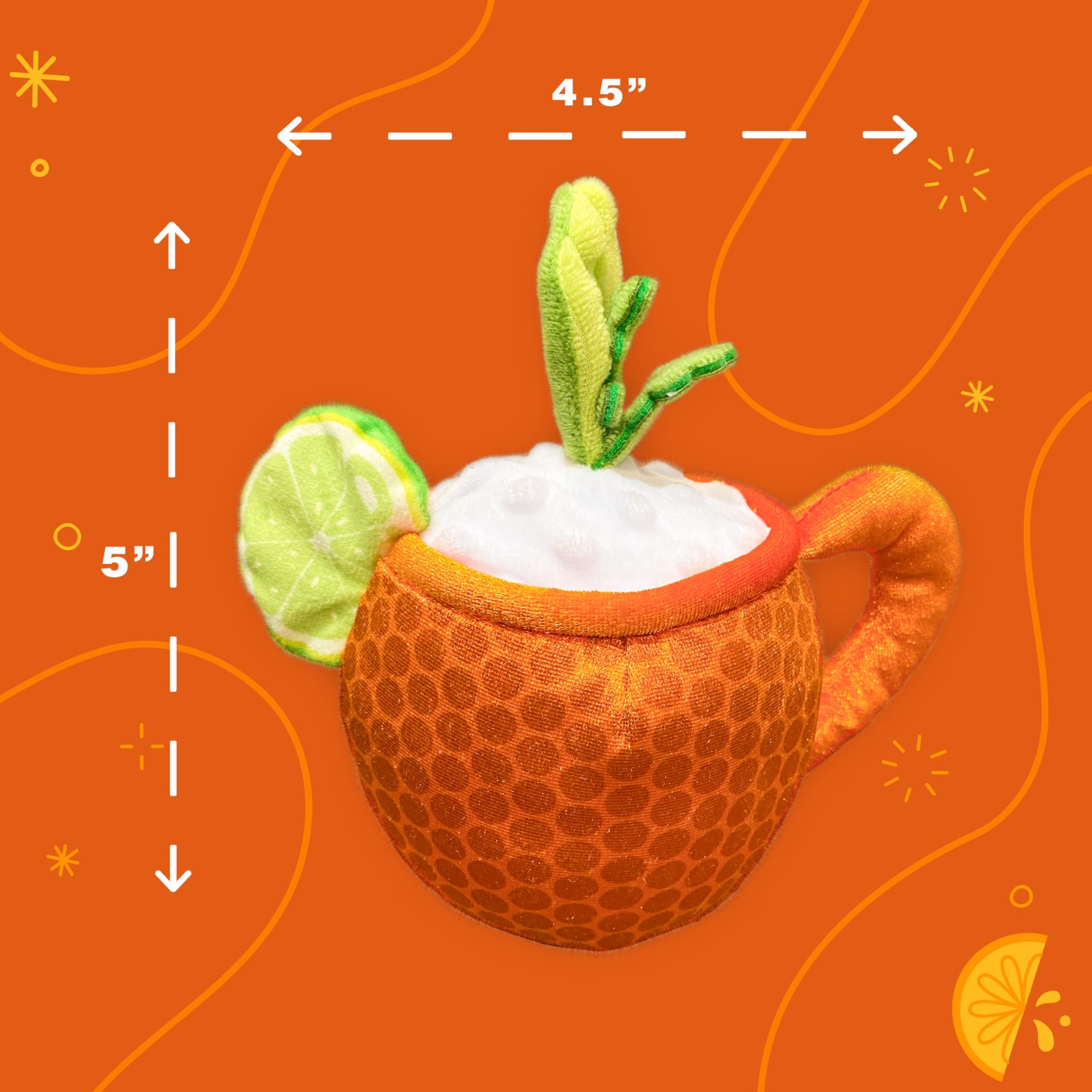 Bark Bros - Liquor Dog Toy - Plush Squeaky Funny Parody For Birthday - Cute Puppy Gifts For Small, Medium, Large Dogs (Moscow Dr