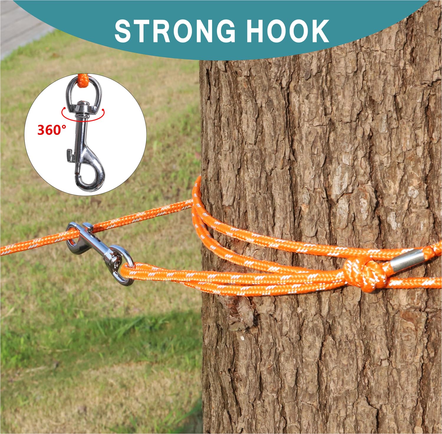 Reflective Cat Leash -15Ft Cat Cable Out Escape Proof Walking Leads Yard Long Durable Safe Personalized Extender Leash Traning P