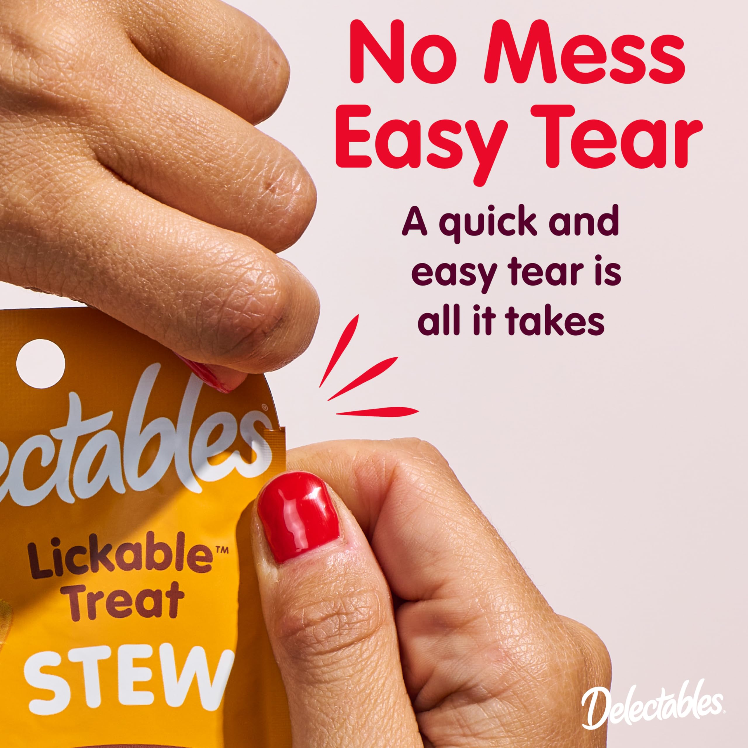 New! Delectables Gravy Lickable Wet Cat Treat & Food Topper, Variety, 30 Pack