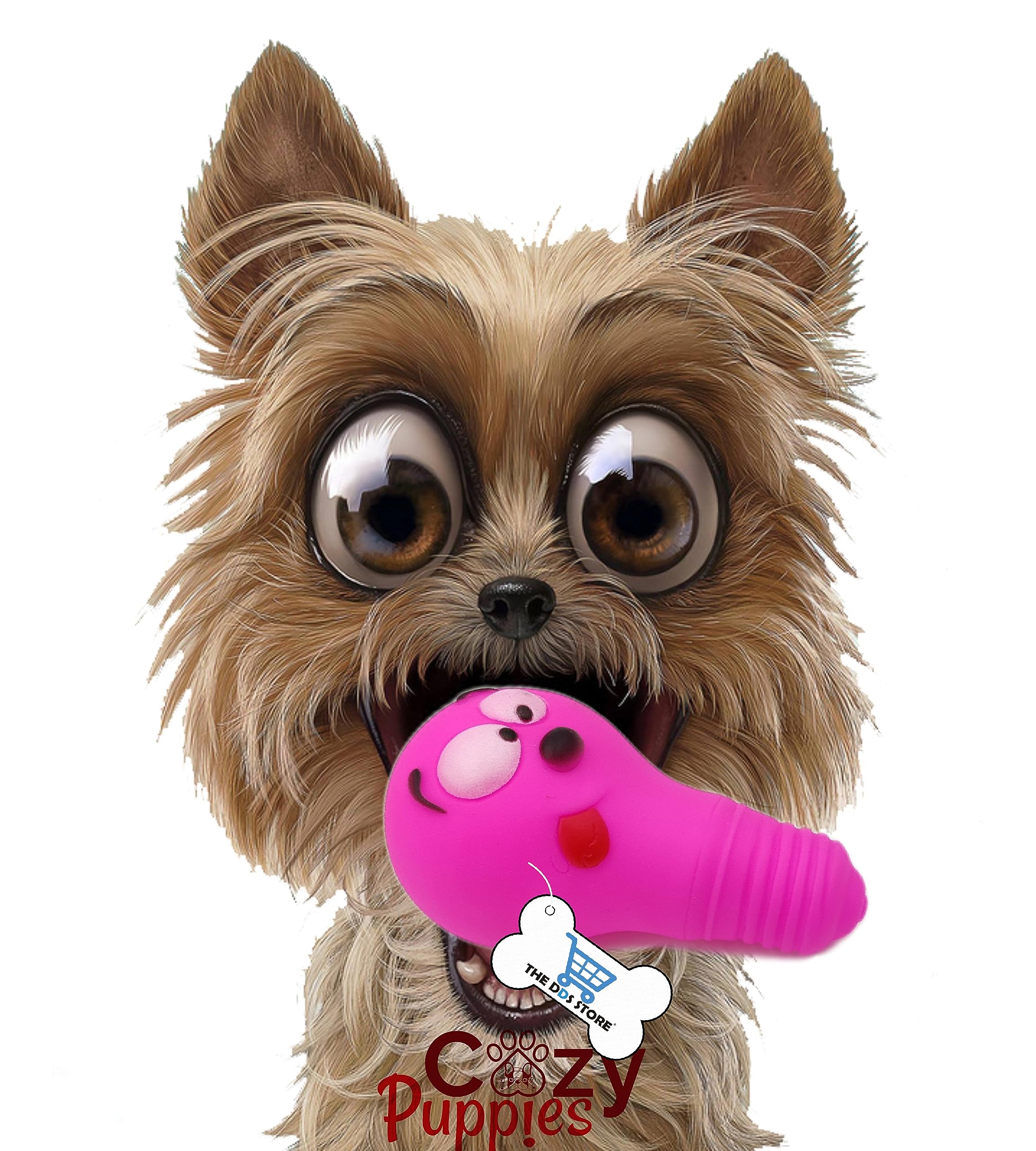 Cozy Puppies Squeaky Bulb Toys For Dogs, Funny Dog Chew Toys, Interactive Toy For Small Dogs, Puppy Chew Toys For Teething(1 Pi