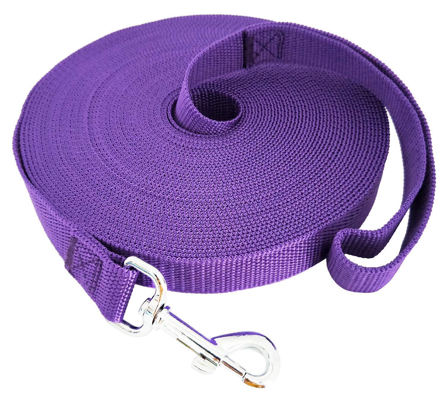 Salo Durable Nylon Training Dog Leash For Small Medium Large Dogs, 1 Inch Wide, 20Ft 30Ft 40Ft 50Ft Long Leash Dog/Puppy Lead Fo