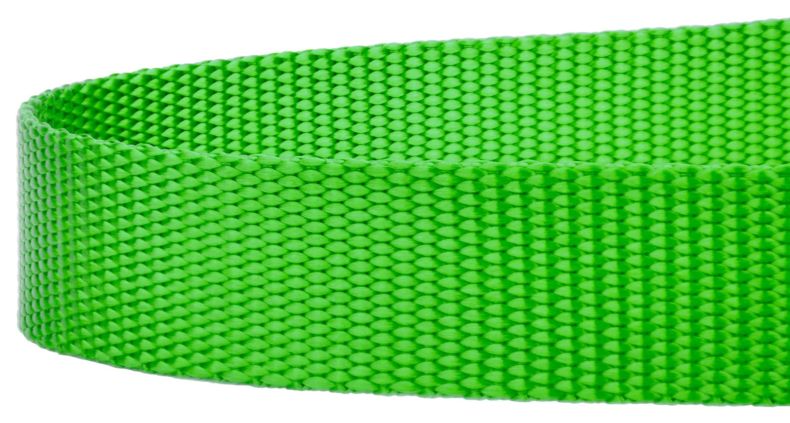 Country Brook Petz - 1 Inch Solid Color Nylon Dog Leash - Durable Clip - Soft Handle (1 Inch Wide, 4 Foot, Hot Lime Green)
