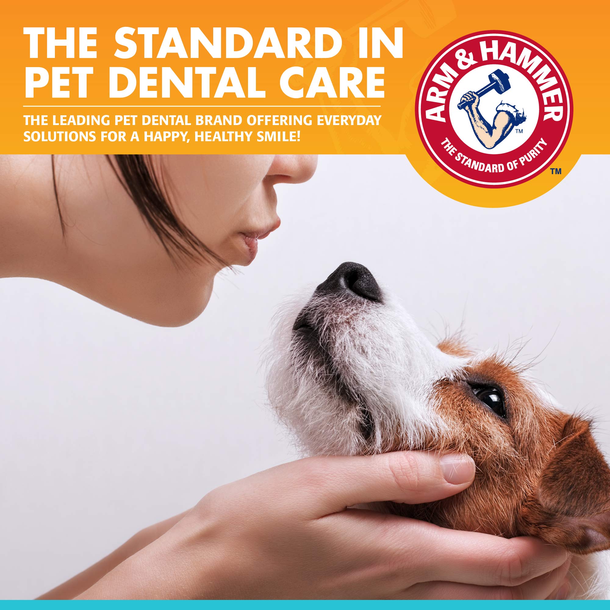 Arm & Hammer for Pets Fresh Breath Enzymatic Dog Dental Care Kit - Includes Dog Toothpaste, Dual Sided Toothbrush and Fingerbrus