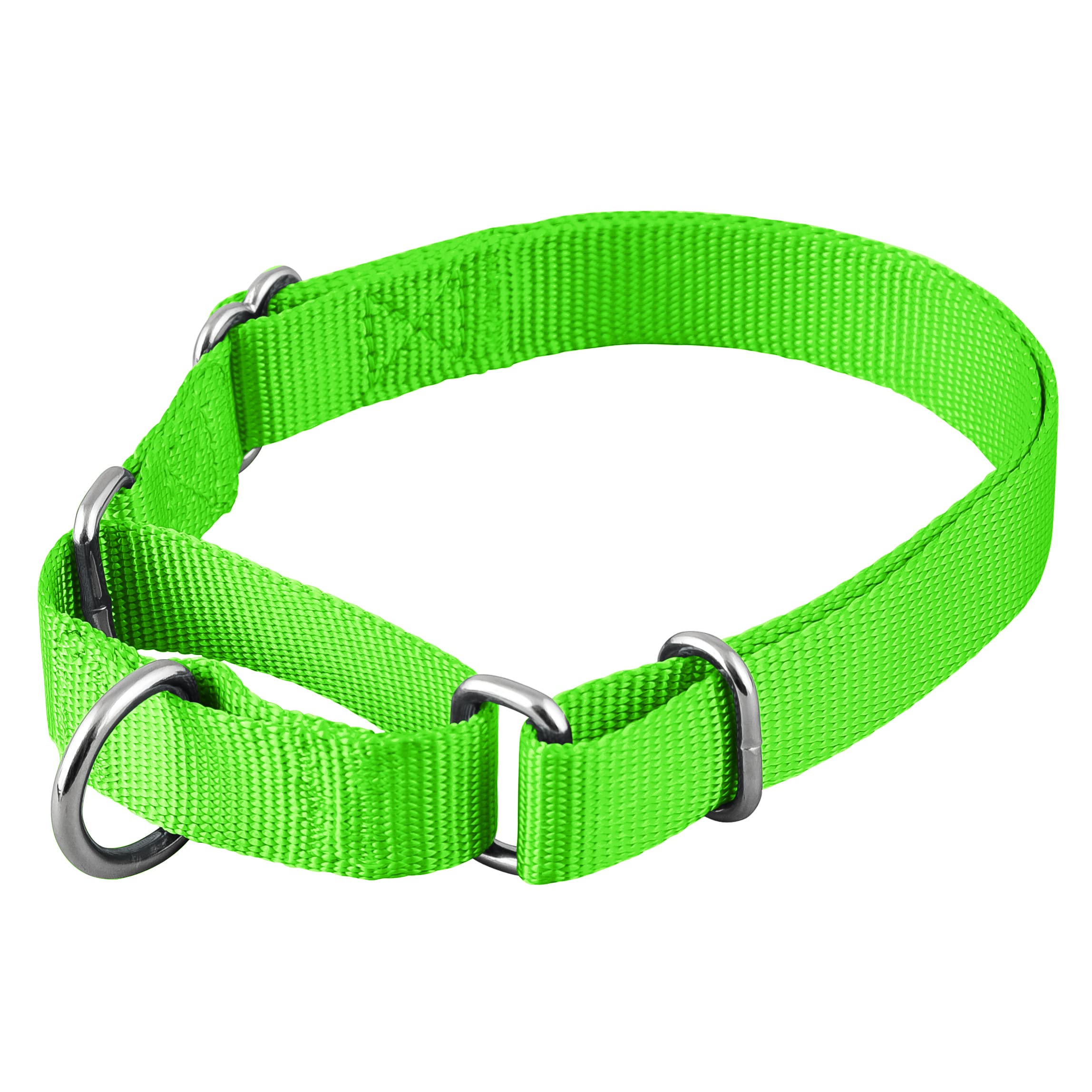 Native Pup Martingale Dog Collar, Adjustable For Small, Medium, Large Pet And Puppies Accessories, Cute Colors For Male, Female, Boy, Girl, Puppy (Medium, Neon)