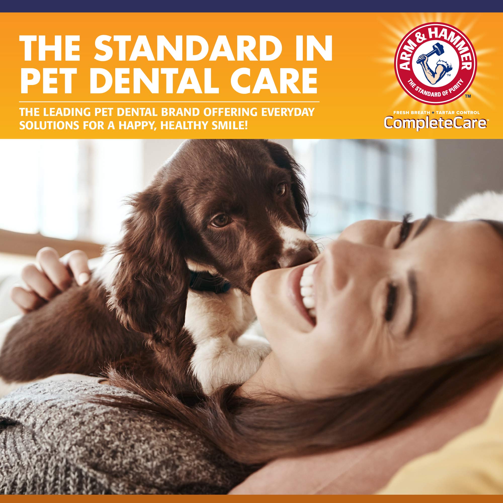 Arm & Hammer Enzymatic Dog Toothpaste - Peanut Butter Flavored Toothpaste - Baking Soda Infused Toothpaste - Complete Canine Ora