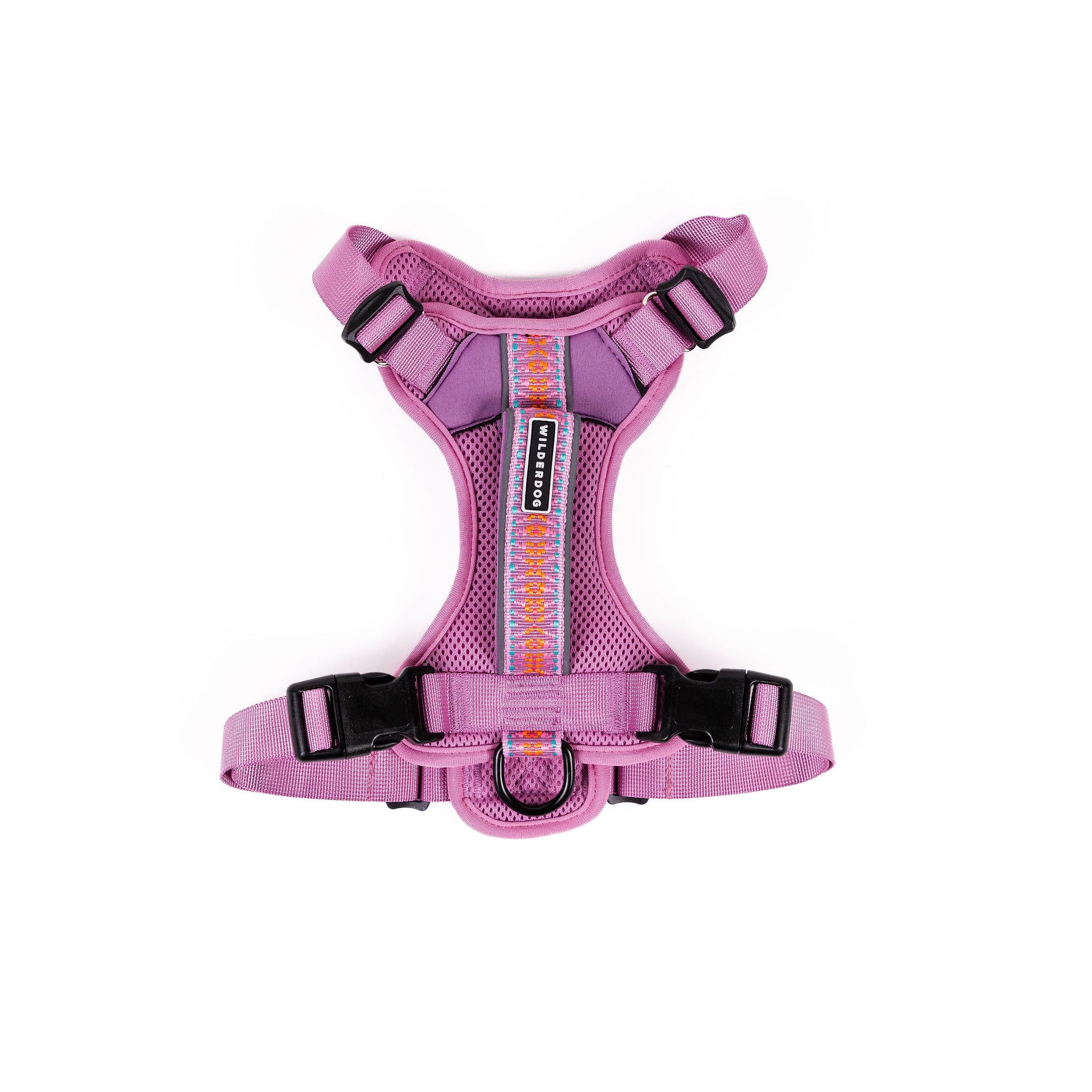 Wilderdog Lightweight Dog Harness with Reflective Straps - Large - Lilac