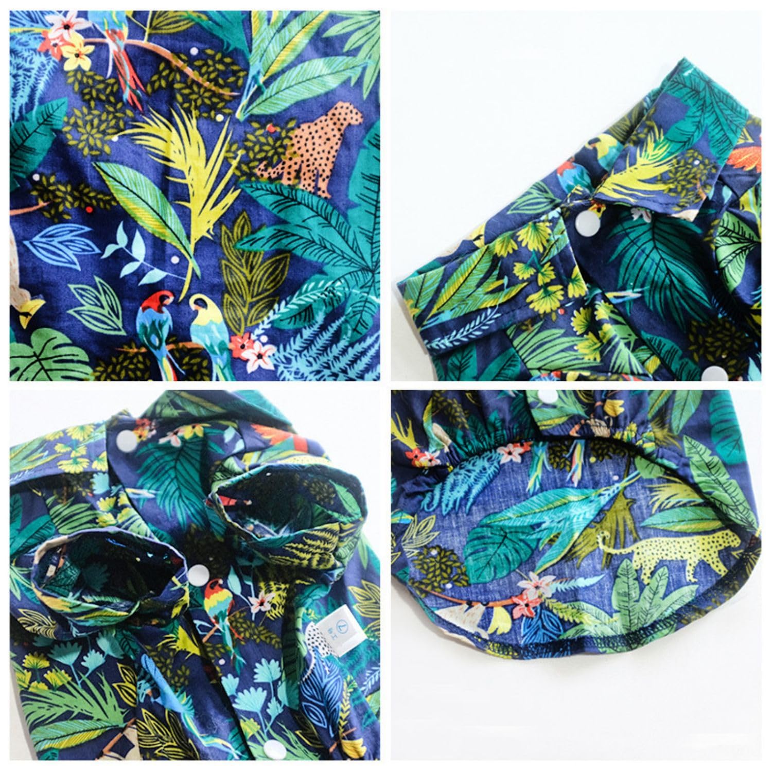 Harikaji Dog Hawaiian Shirt, Summer Pet Clothes Large Dog Cool Costume Beach T-Shirt For Medium Large Dog(Blue,5Xl)