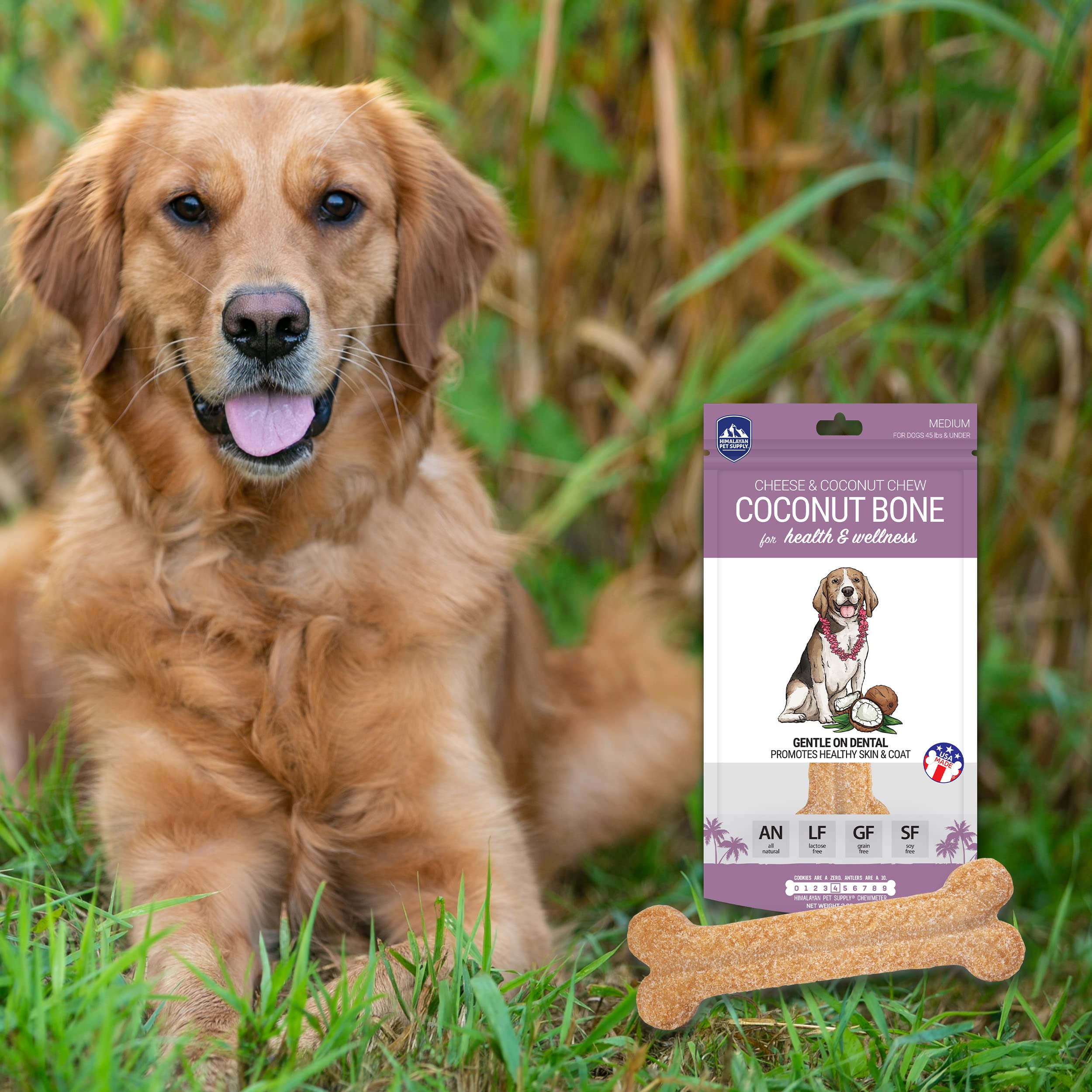 Himalayan Dog Coconut Bone Medium 3.25Oz