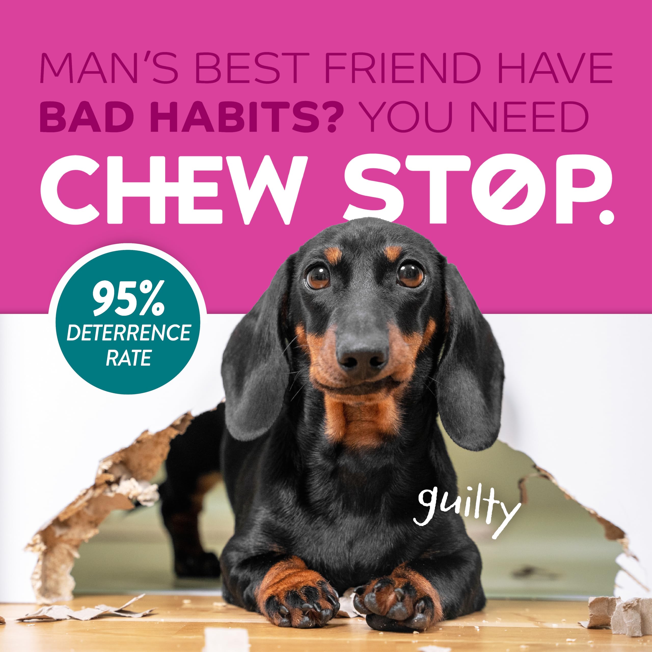 Tropiclean No Chew Spray For Dogs, Better Than Bitter Apple Spray, Safe & Natural Chew + Lick Deterrent, Protect Home, Hot Spots