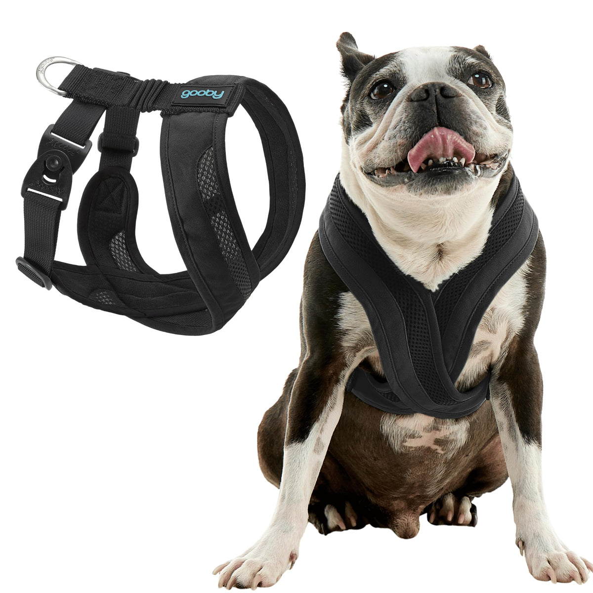 Gooby Comfort X One Dog Harness - Head-In Dog Harness For Small & Medium Sized Dogs - Escape-Free & Choke Free - Breathable Mesh