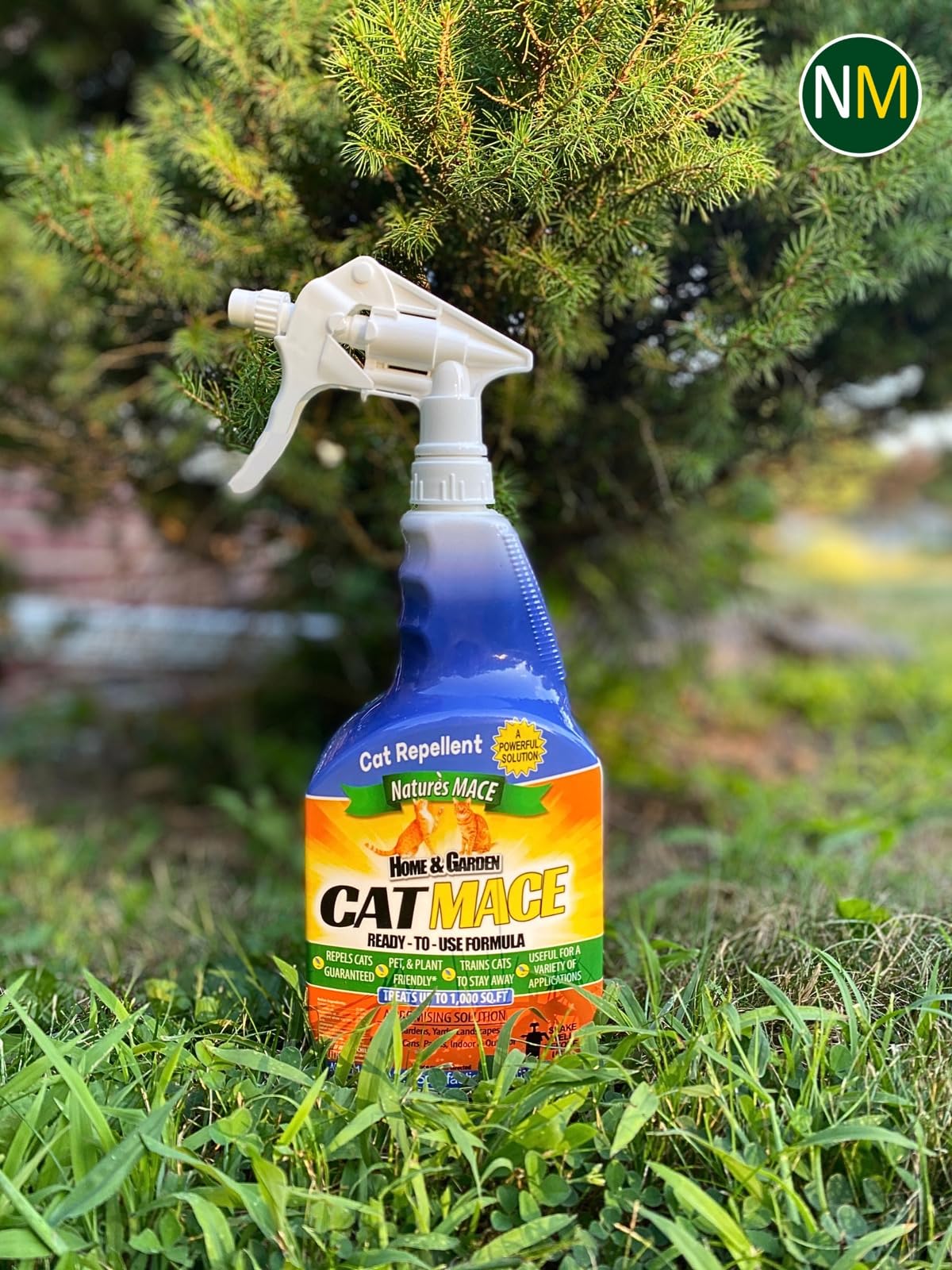 Natures MACE Cat MACE, Cat Repellent Spray, 1 Gallon, Keep Cats Out of Your Lawn and Garden, Cat Repellent Outdoor to Keep Cats