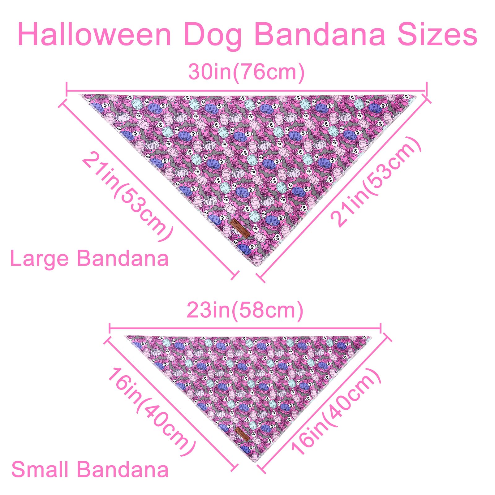 Up Urara Pup Halloween Pumpkin Dog Bandana, Halloween Triangle Bid Scarf With Pumpkin Bat Pattern, Cotton Pet Kerchief For Girl Boy Dogs Or Cats, Cute Puppy Bandana Fancy For Dogs